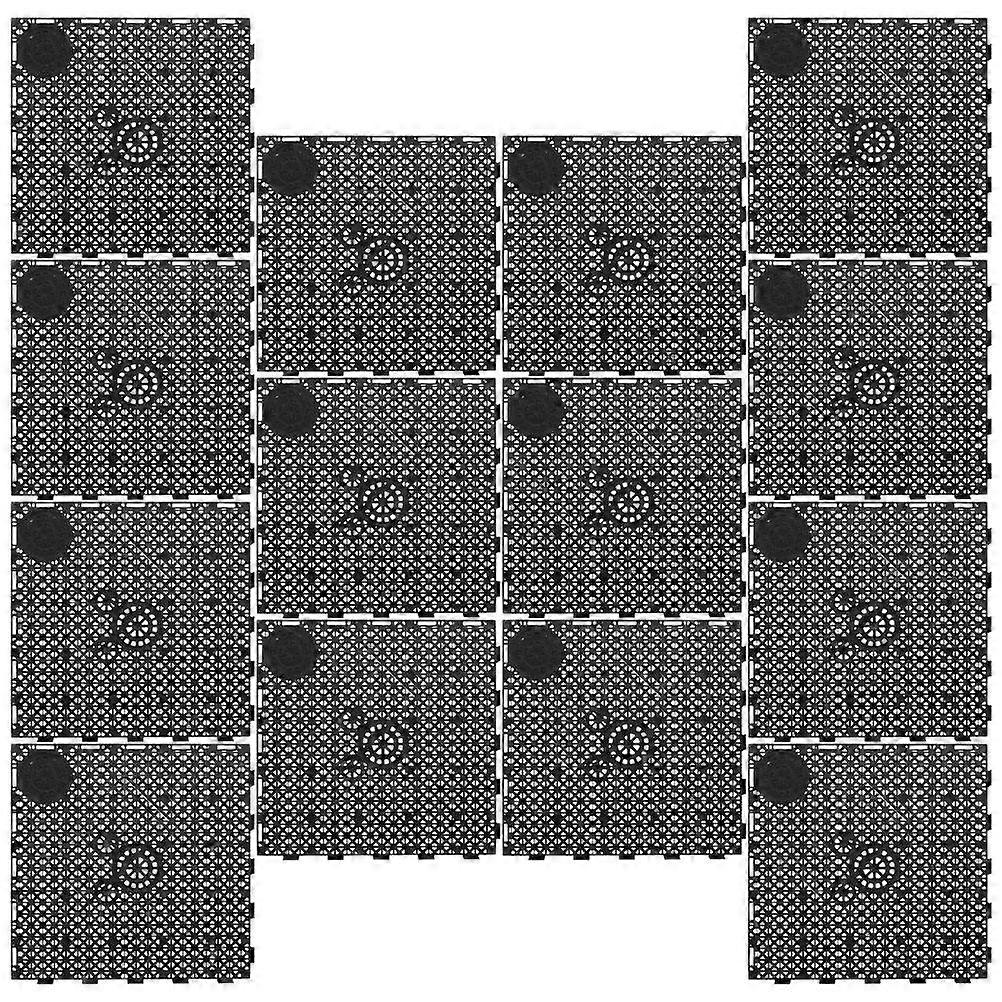 Filter Plate Plastic Grid Panel Fish Tank Bottom Isolation Plate Aquarium Maintenance 14Pcs