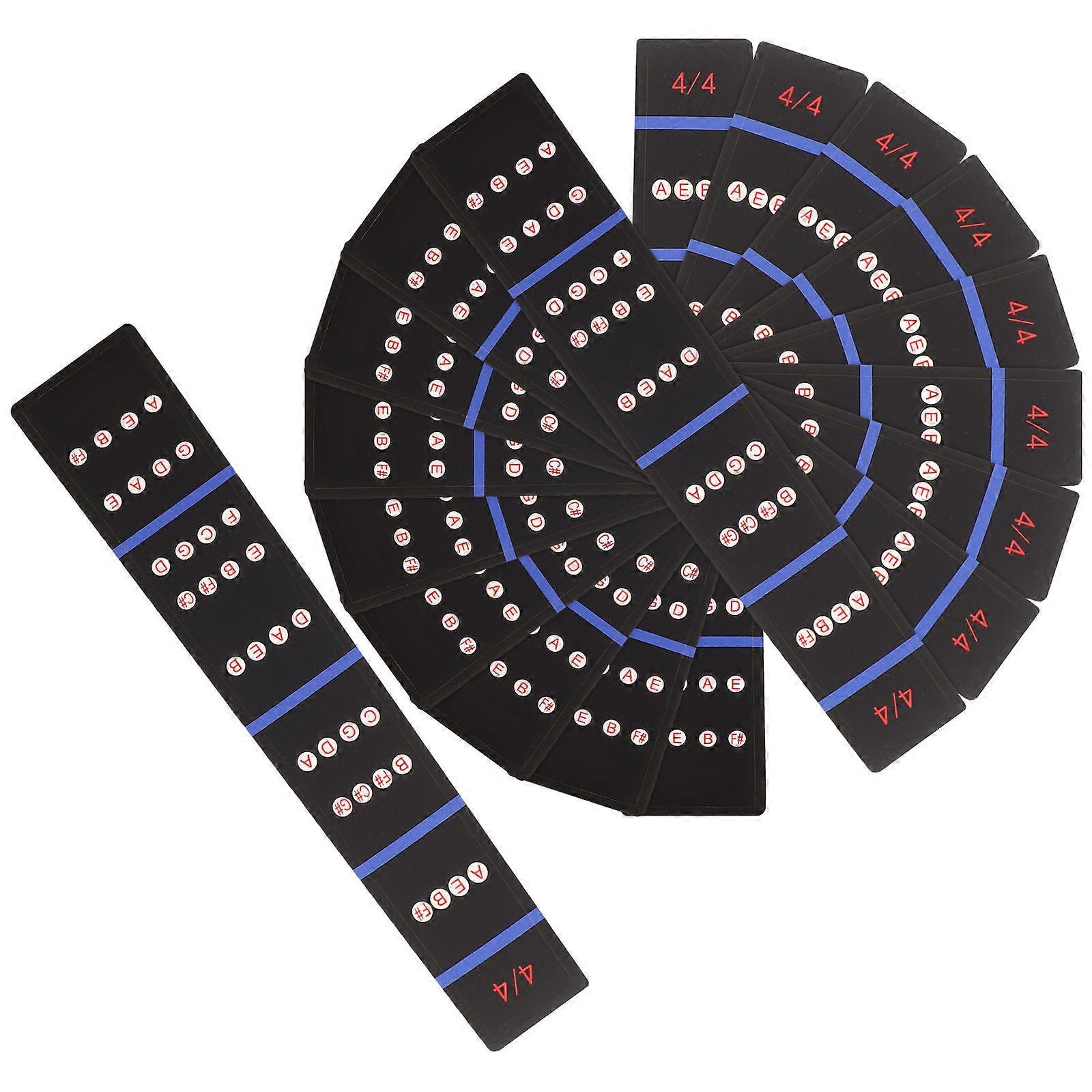 10pcs Violin Fretboard Note Stickers – Easy to Read Finger Guide Decals for Beginners' Practice and Learning