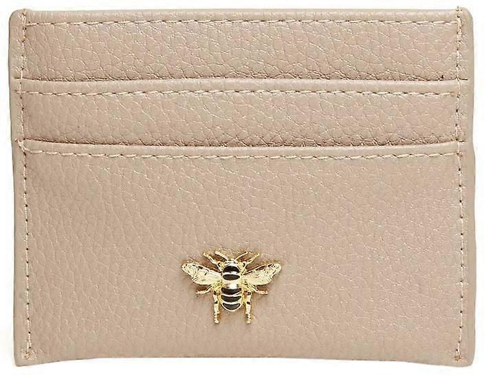 Alice Wheeler London Bow Card Holder - Stone Beige