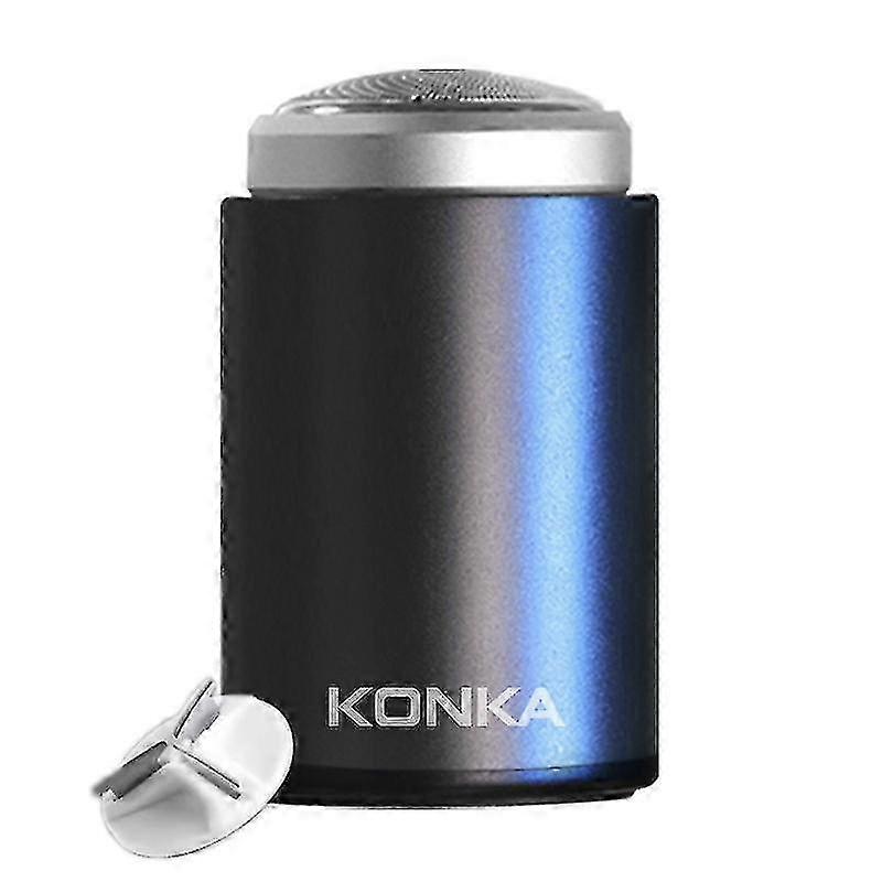 KONKA מיני נייד עמיד למים סכין גילוח לגברים עם להב 1 2025 שחור