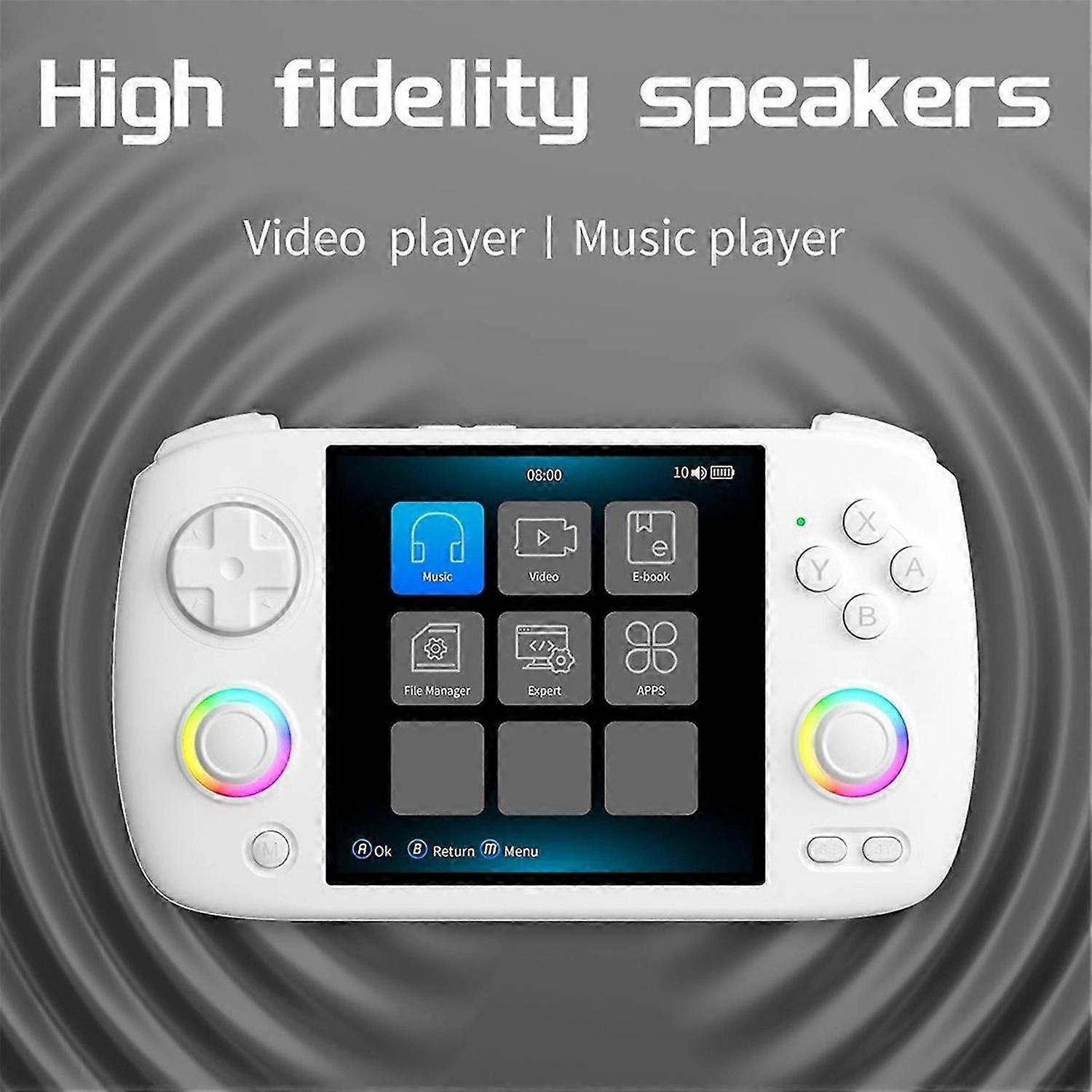 RG CubeXX Retro Handheld Games Console 32G+128G RGB Joystick Video Gaming Player Support WIFI Blueto