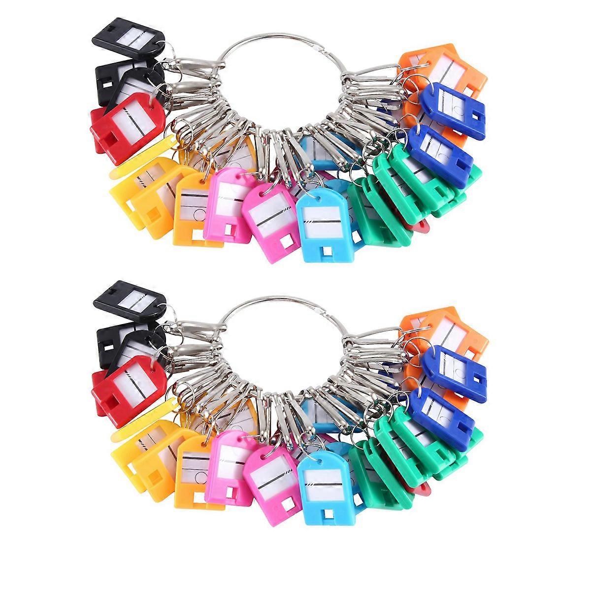 Portable Key Organizer, with 30 Individual Spring Hooks and Key Tags