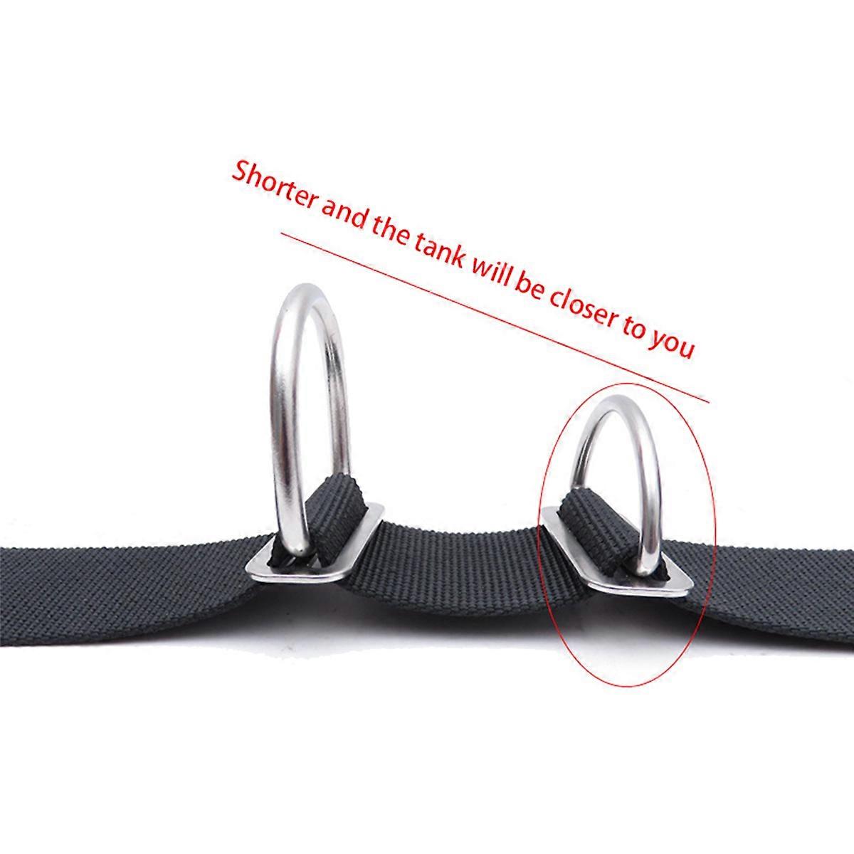 Stainless Steel Scuba Diving Belt Fixed with D Ring Buckle