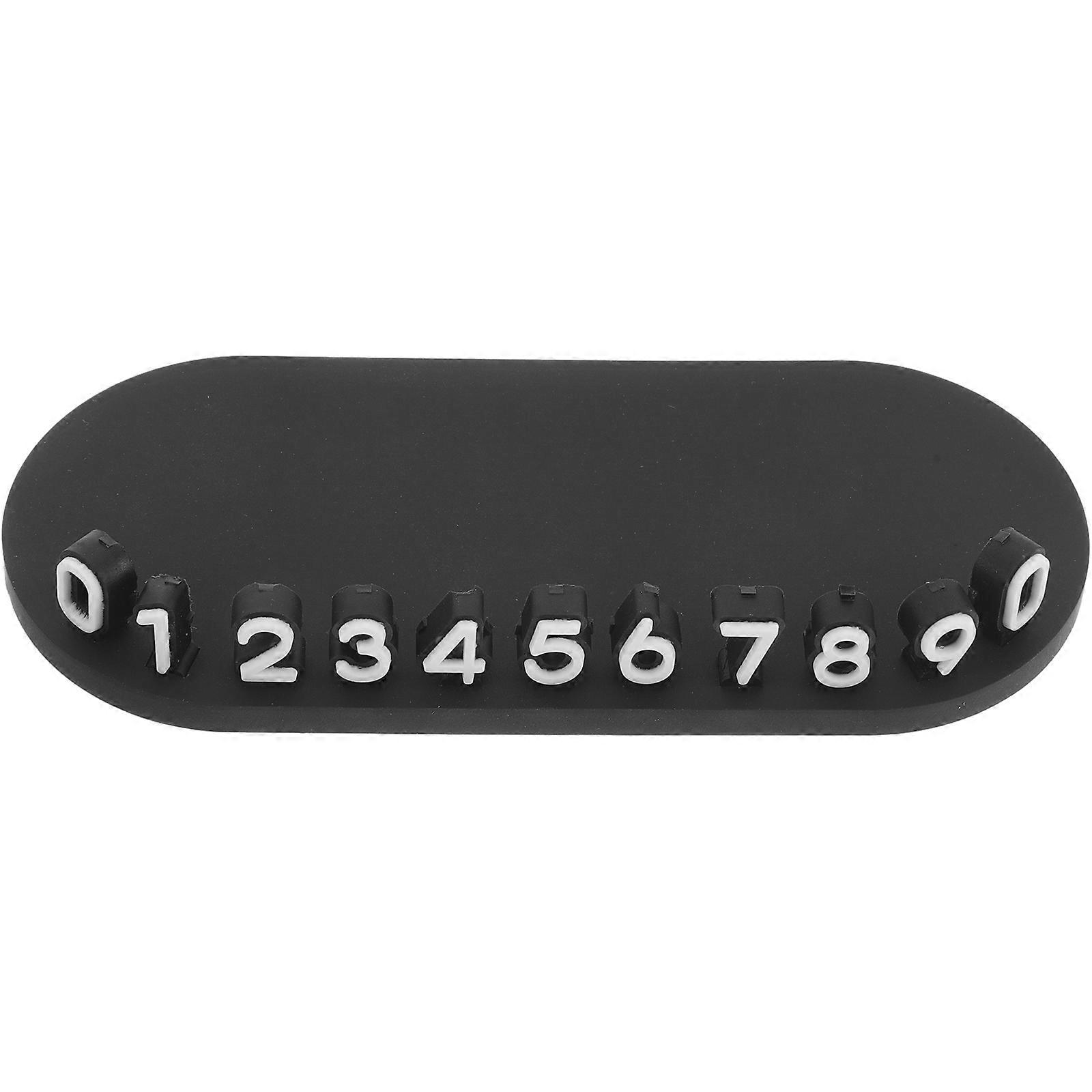 Stylish Temporary Parking Card Plate – Creative Phone Number Display Accessory for Vehicle Interior – Easy Installation Decorative Functional Park