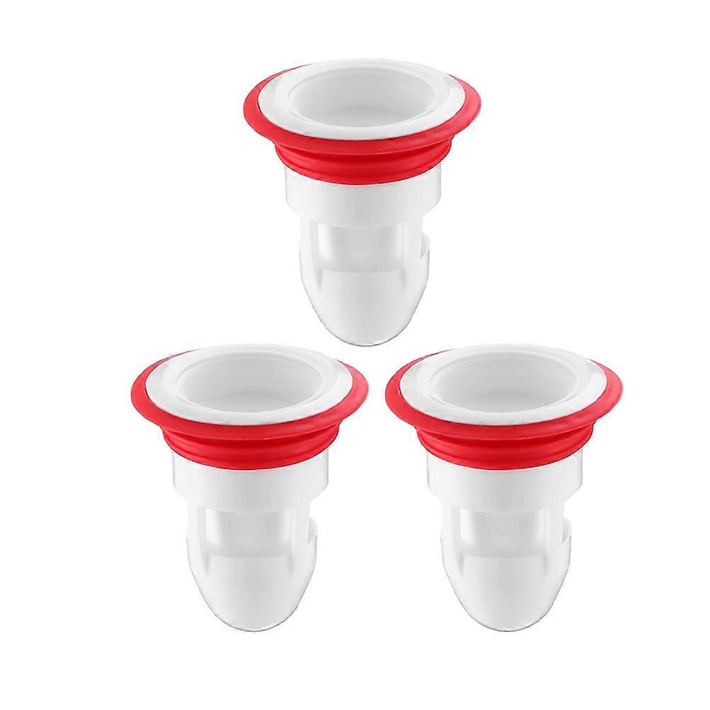 3pcs Durable Toilet & Shower Drain Plugs for Home Use – Odor Resistant, Blockage Preventing Floor Drain Covers