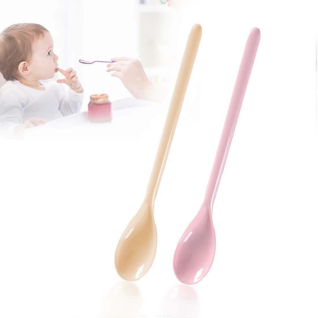 2 Pcs Plastic Spoons, Long Colorful Plastic, Melamine Ice Cream Spoons