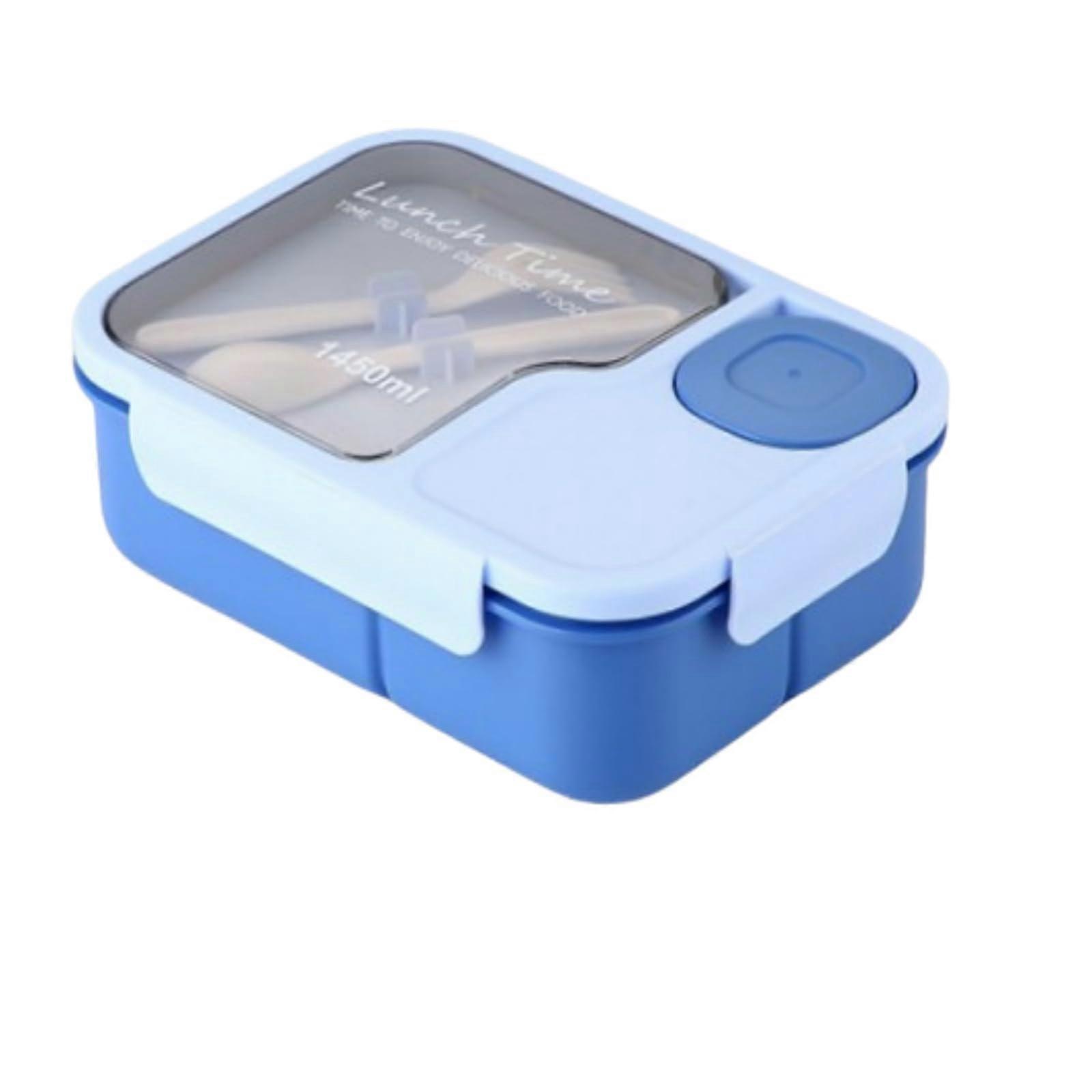 Kids Lunch Boxes, Bento Boxes with Compartments, BPA , Plastic, Blue