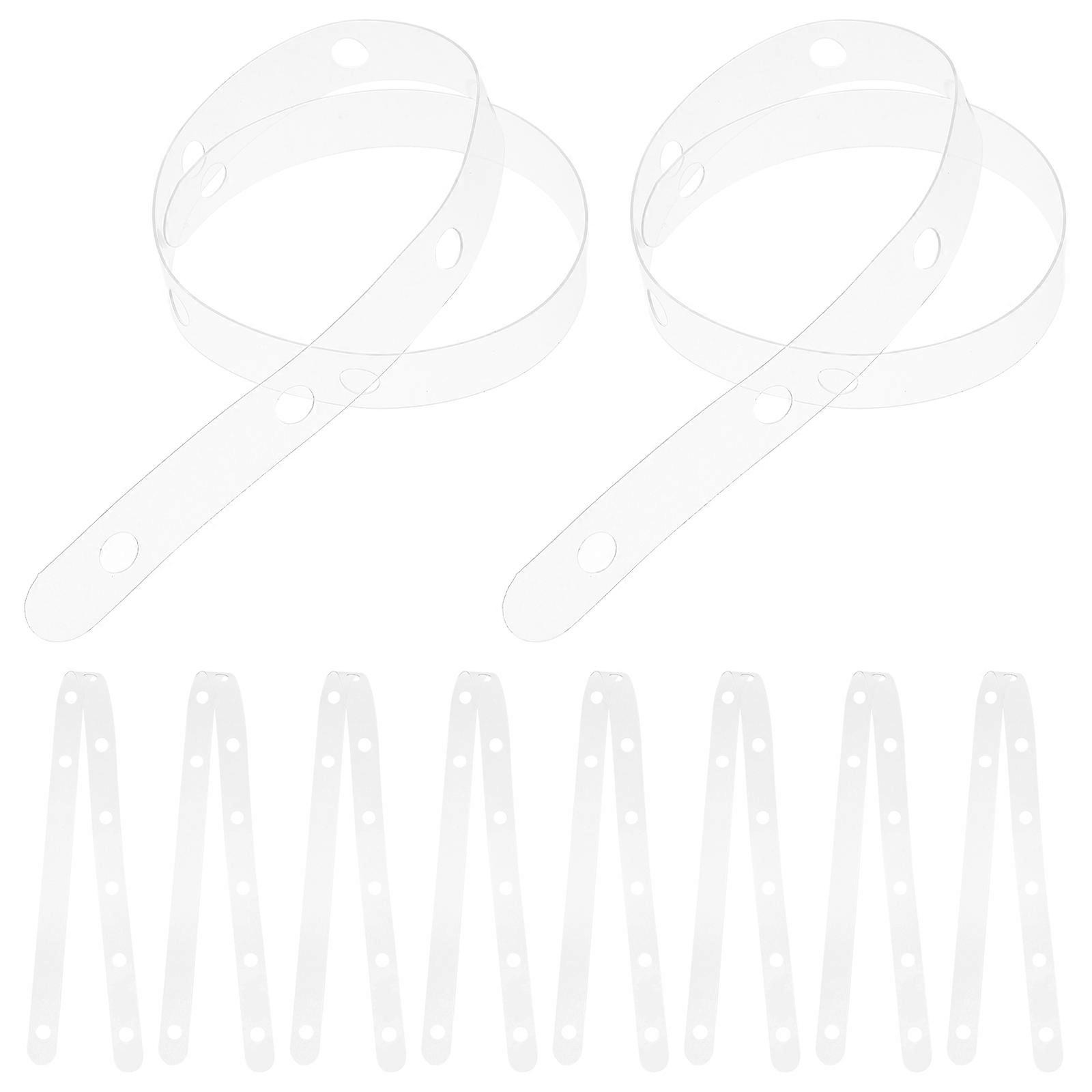 Concession Stand Plastic Hanger Extenders Transparent Garment Protection Easy Assembly and Disassembly 10Pcs