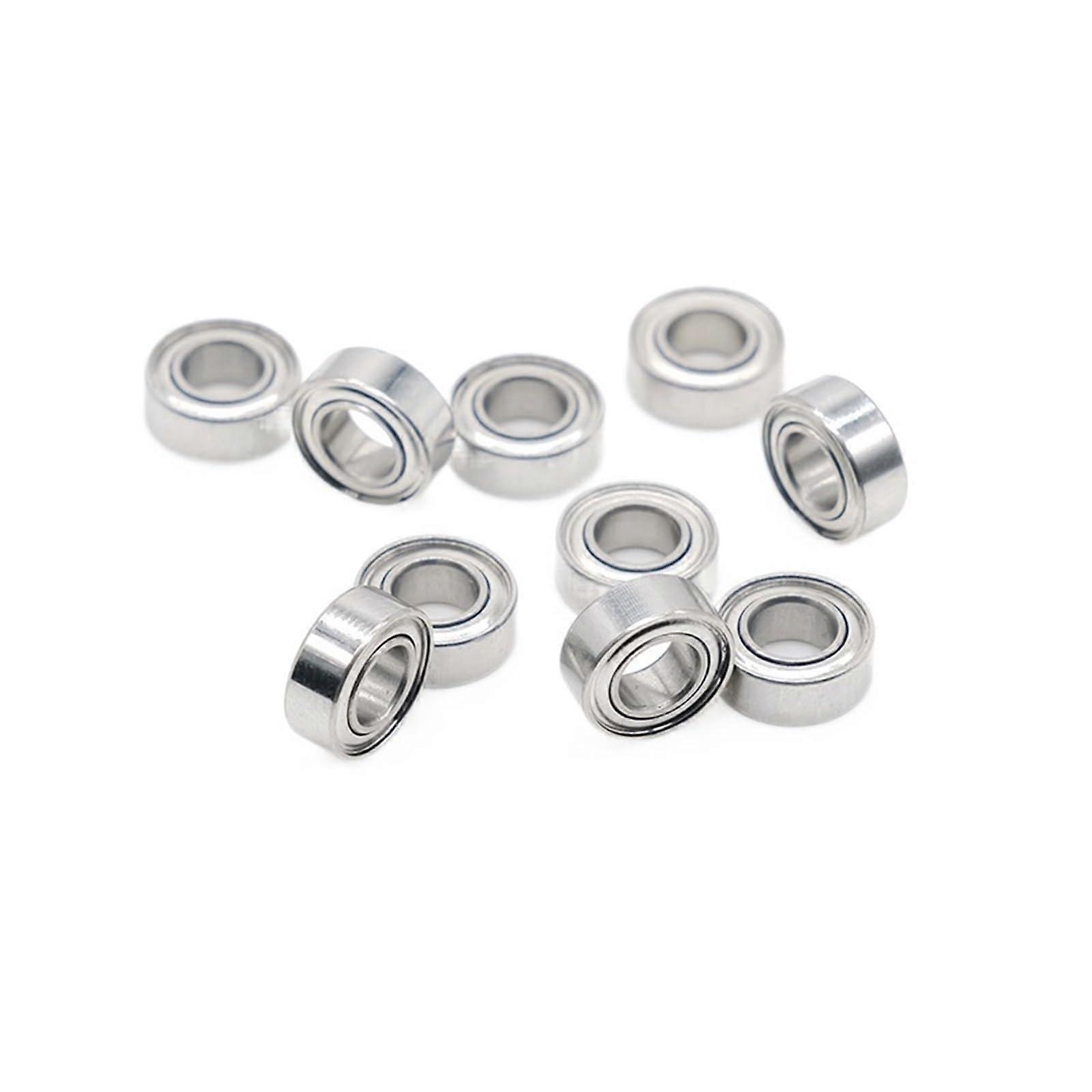 Stainless Steel Ball Bearings 7x17x5mm S697ZZ Shielded 10 Pack Low Friction For Smooth Operation