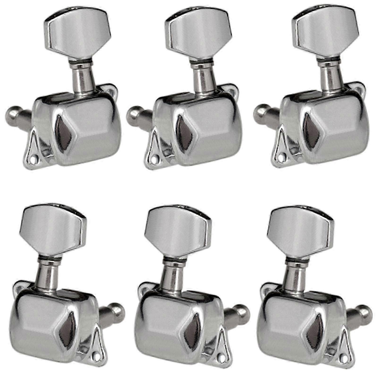 6 Pieces Guitar String Tuning Pegs Semi-closed Tuners