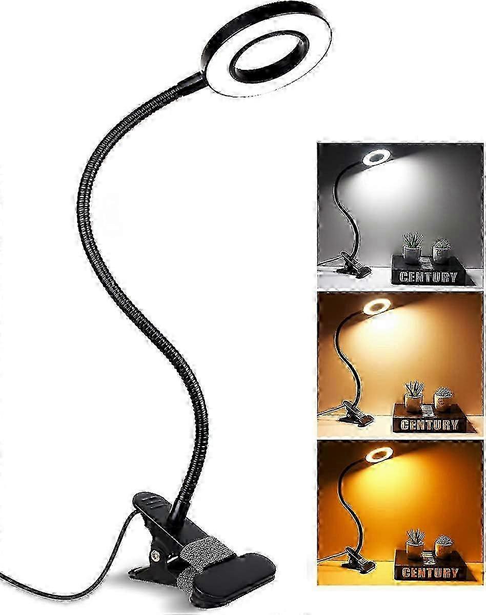 Wireless Rechargeable Clip Light with Dimming and Color Adjustment