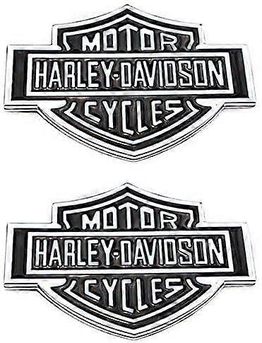2pc 3D Harley Davidson Emblem for Motorcycle Fuel Tank for Car Fender Rear Trunk Side Metal Emblems Badges