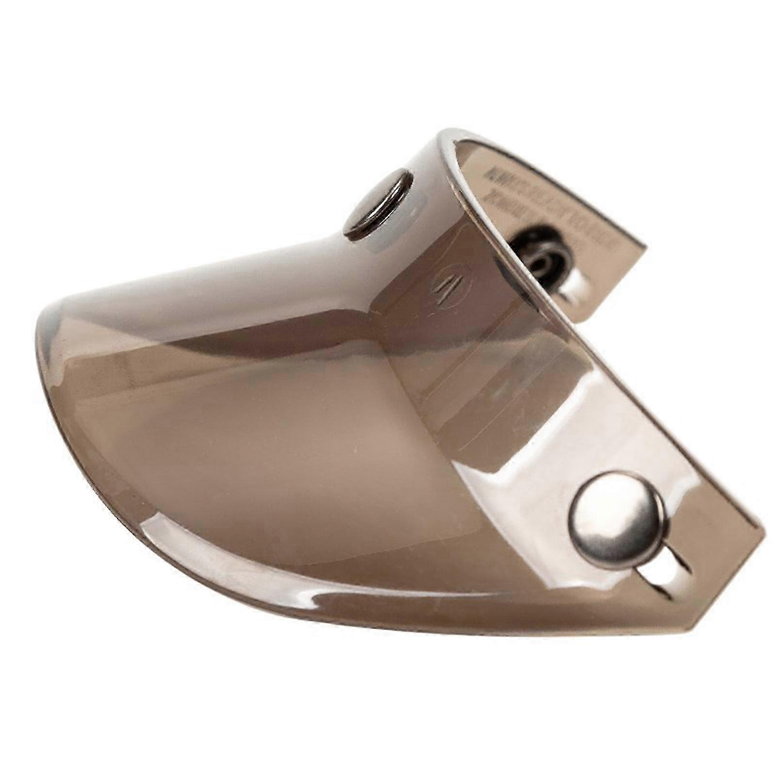 Universal 3 Snap-Button Visor Flip Up Wind Shield for Open Face Motorcycle Helmets