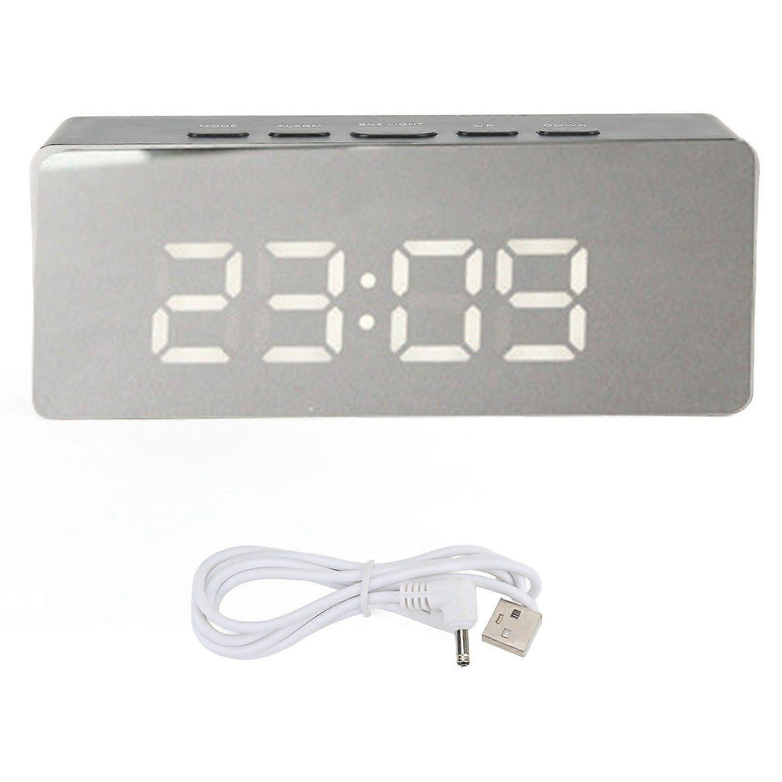 2025 Latest Model  Digital Clock LED HD Large Screen Display Mirror Technology