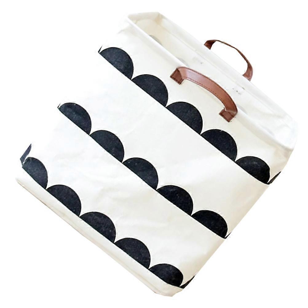 Fabric Storage Baskets Foldable Toy Storage Bins For Towels Beige 33x33cm Collapsible 1Pcs