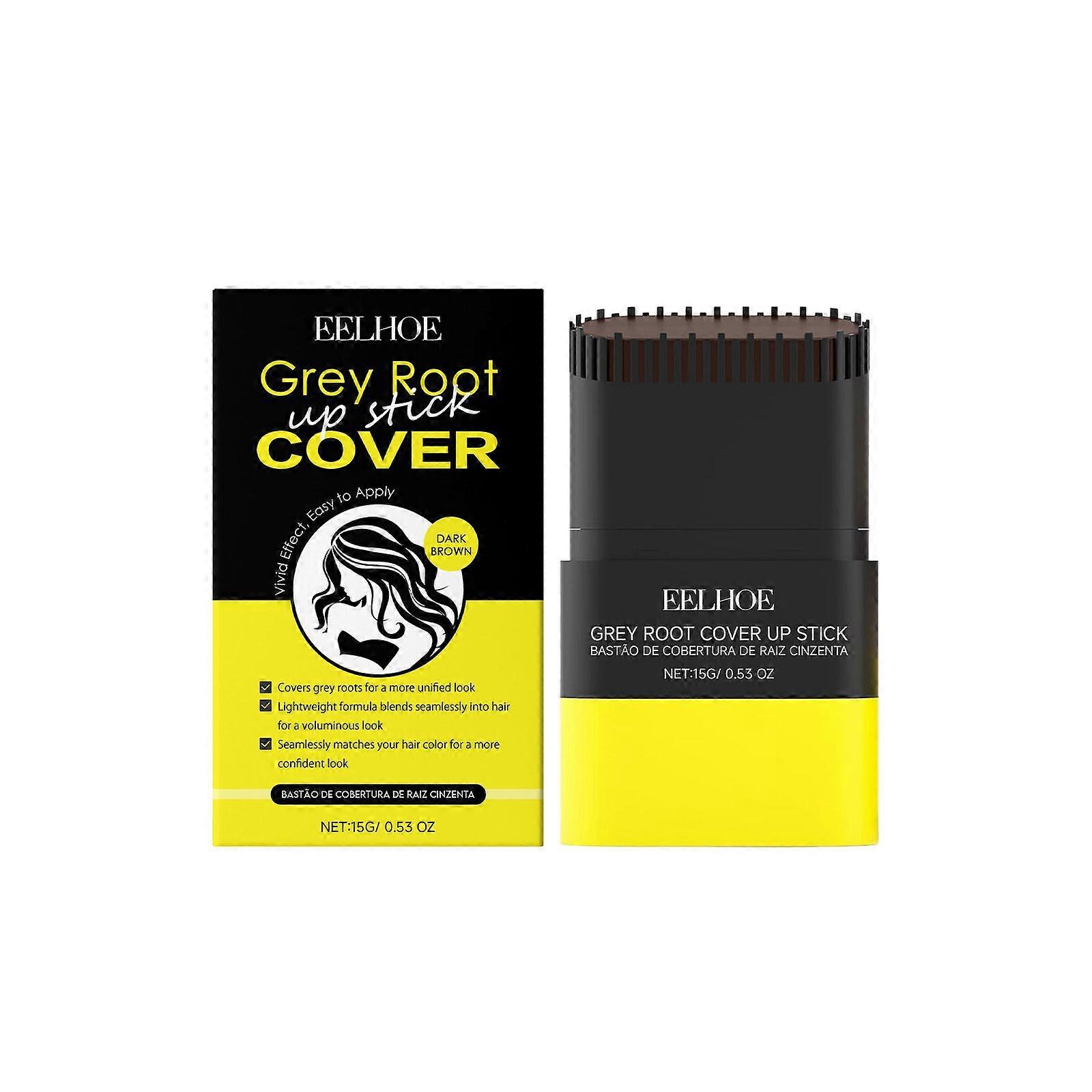 Dark Brown Hair Root Touch-Up Stick | Quick, Portable Grey Coverage & Easy Application