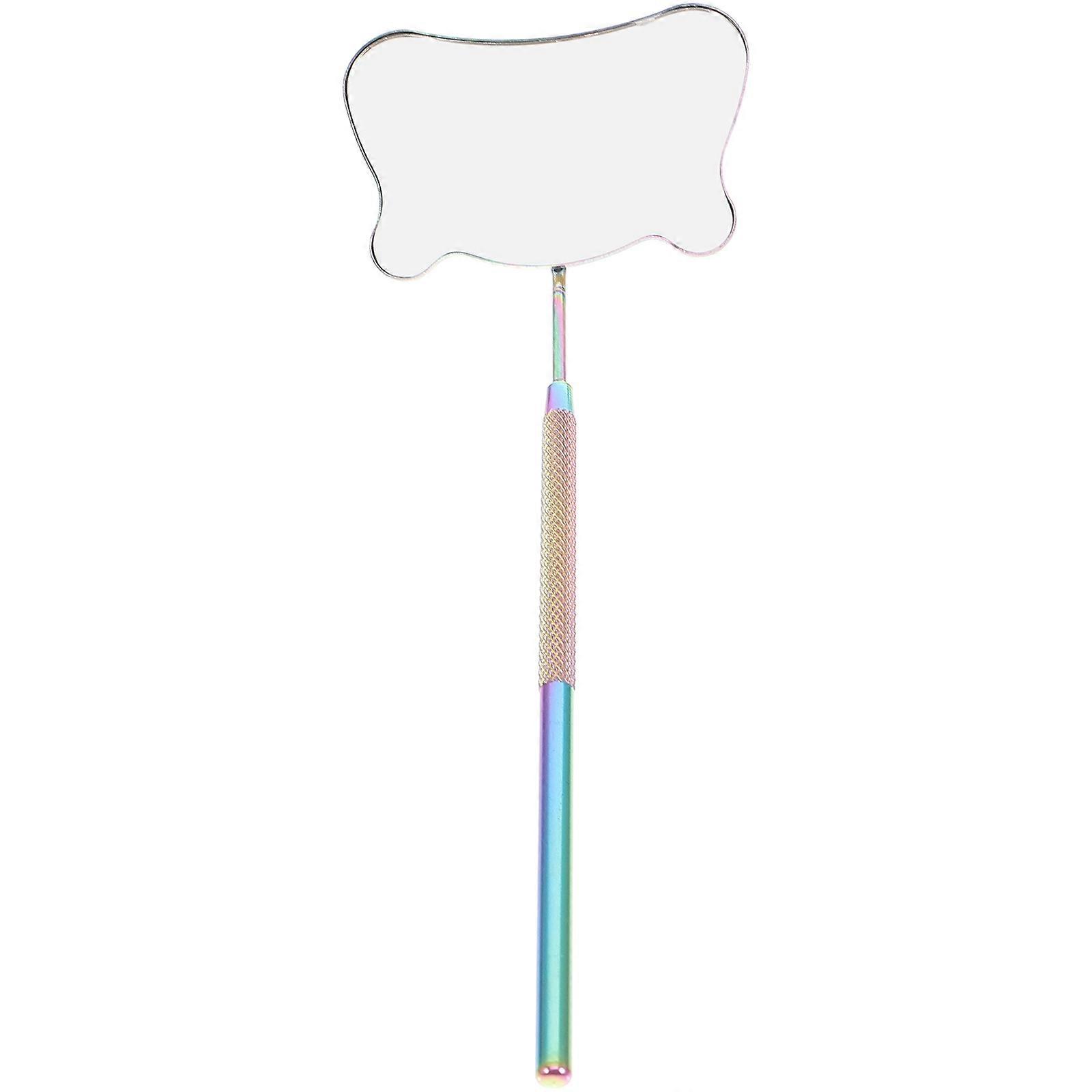 Handheld Lash Mirror For Eyelashes And Eyes Inspection Practical And Convenient And Delicate 7.1×2.4×0.2in 1Set