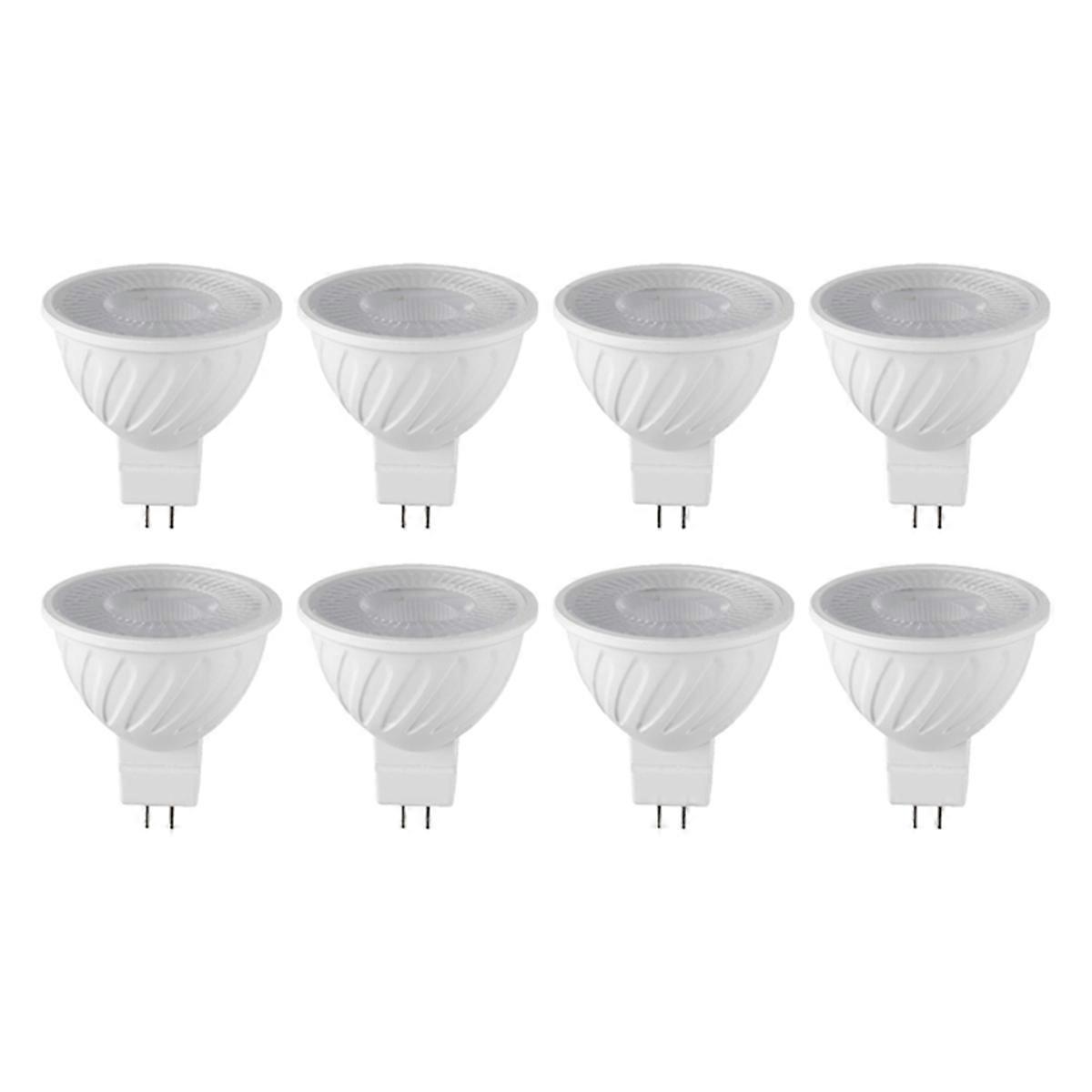 8PCS 7W MR16 DOB LED Bulb GU5.3 Base 6000k 580LM White Light for Ceiling Light Track Light Home Use Dob Bulb