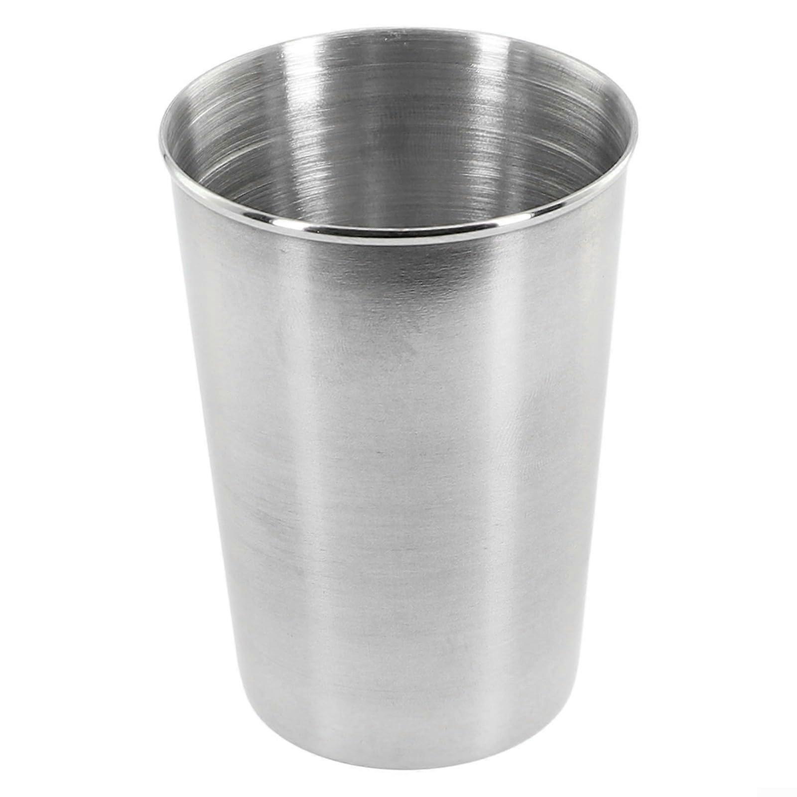 Streamlined Stainless Steel Beverage Cup For Bars 11oz Capacity Cold Drink Compatible Stable Base 180ml