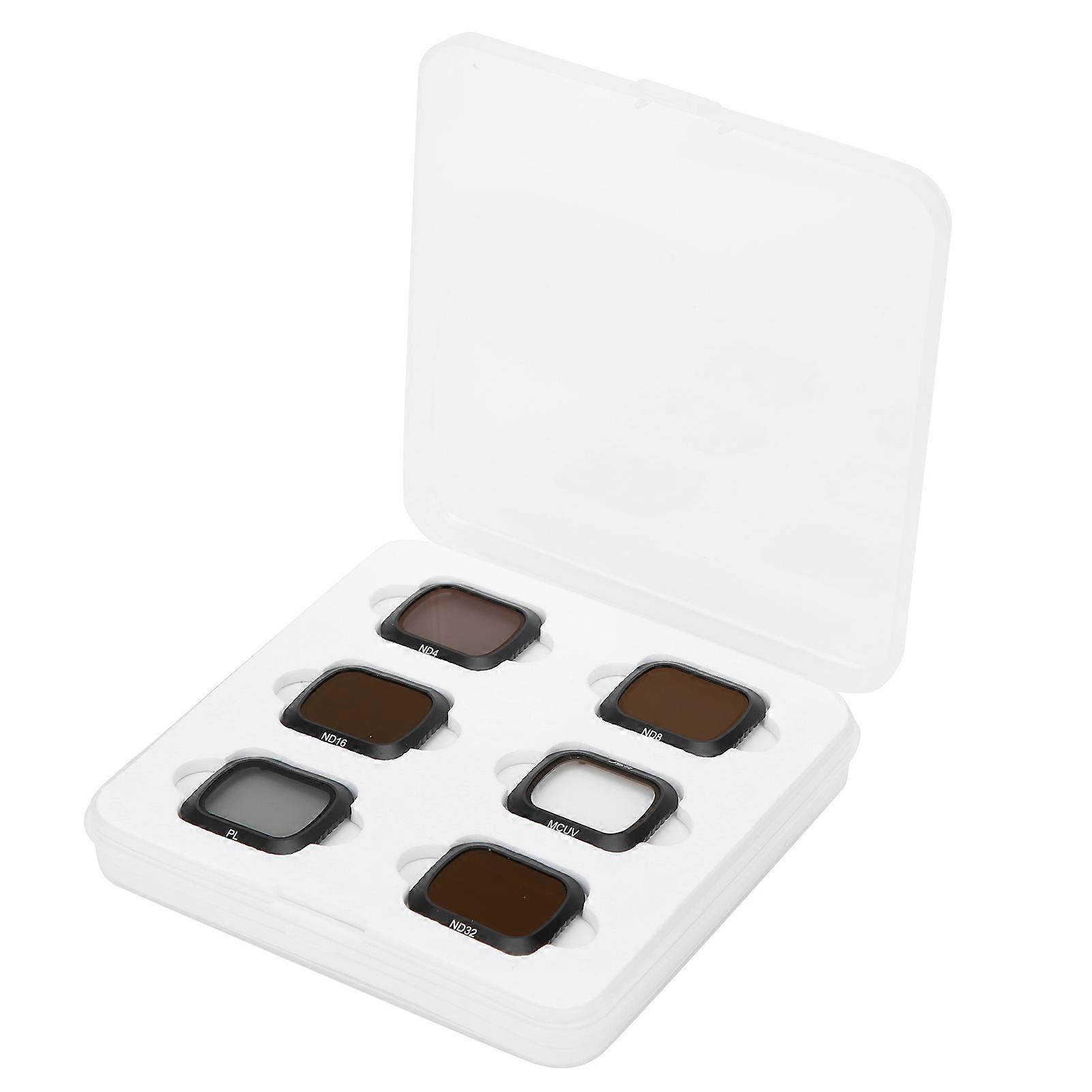 Junestar 6 in 1 UV CPL ND4 ND8 ND16 ND32 Objektivfilter Polarisator für DJI MAVIC 2 Pro