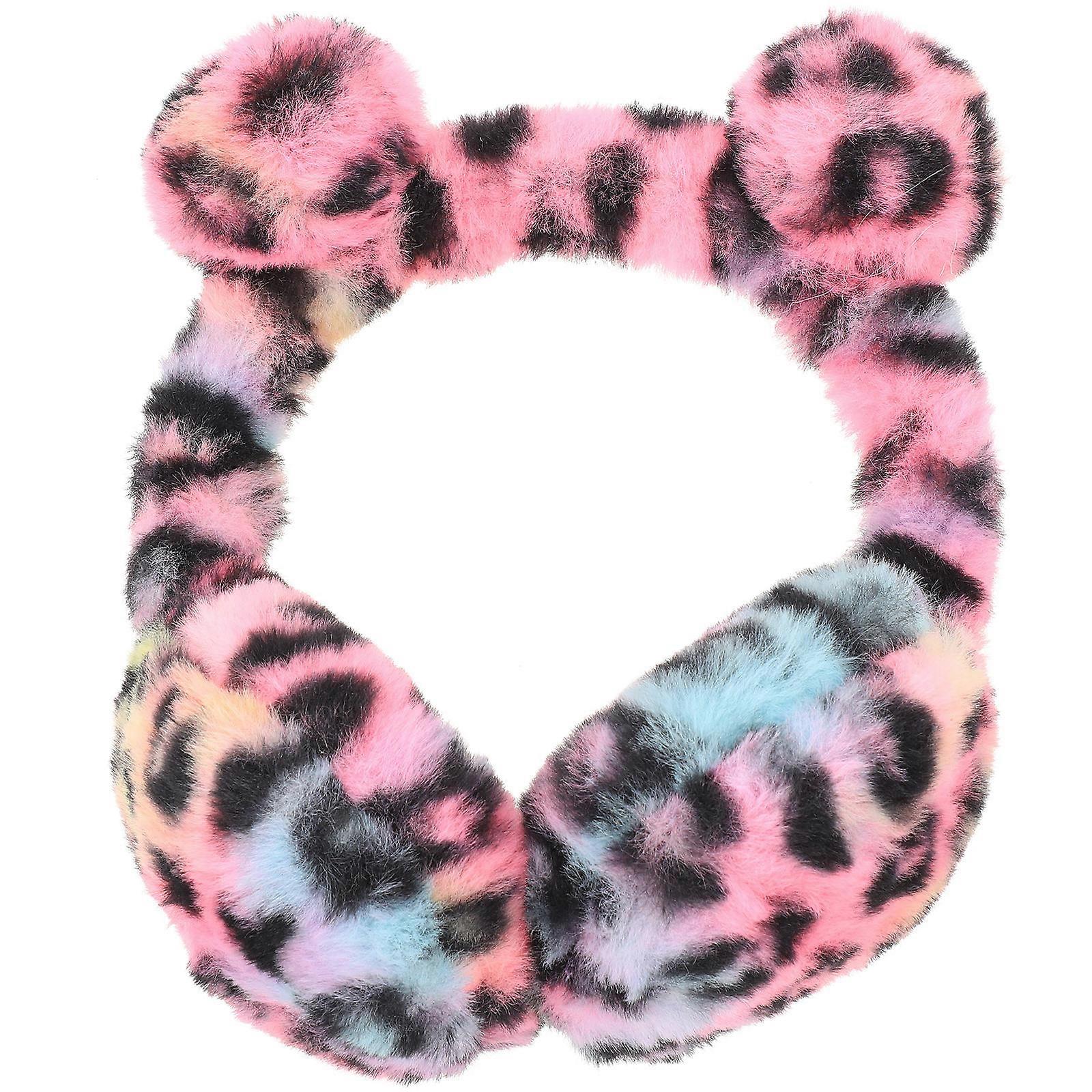 Stylish Winter Ear Leopard Pattern Ear Protection For Traveling Students 1Pack