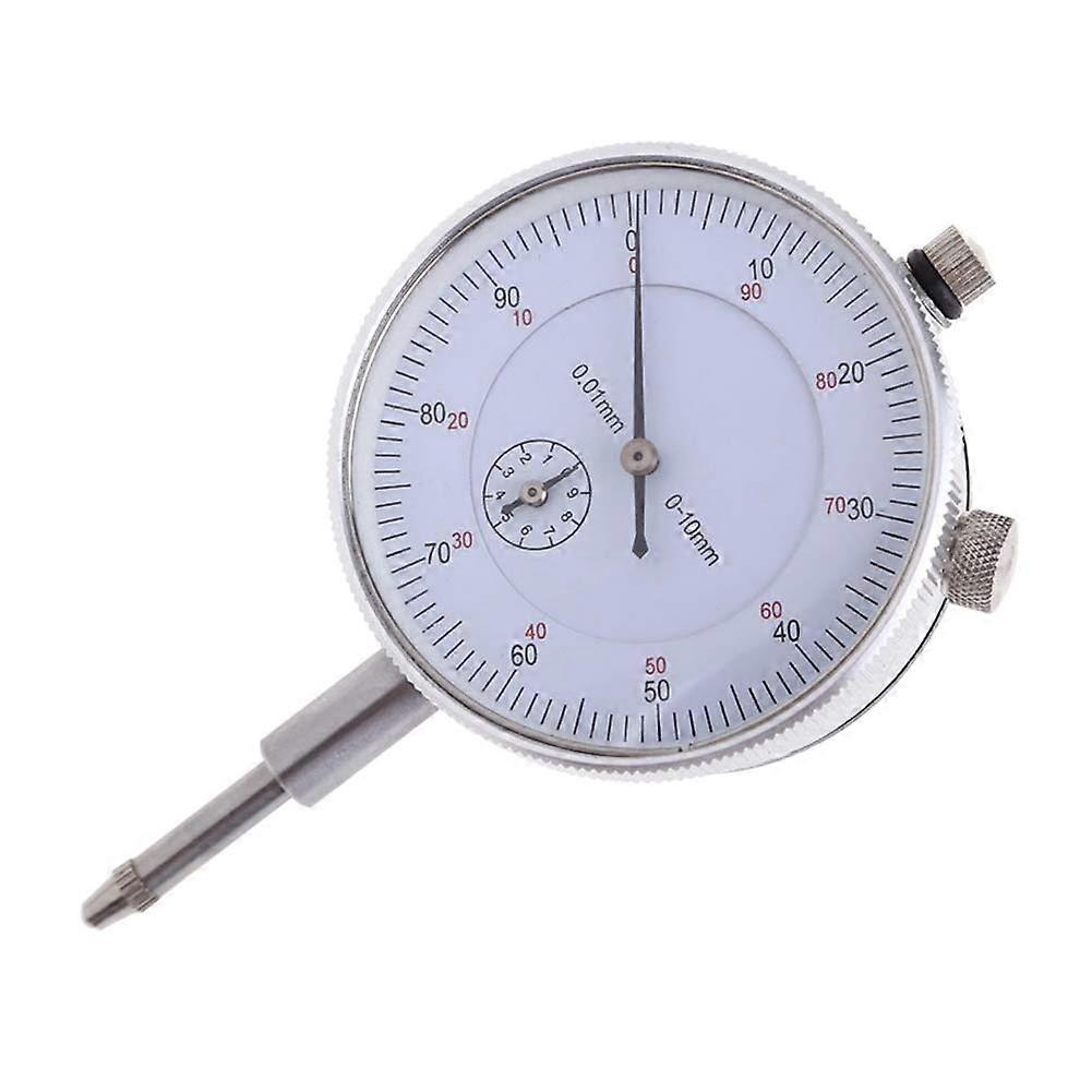 Dial Gauge 010 mm Reading, Precision Tool 0.01 mm Accuracy Measuring Instrument Dial Gauge Gauge for Laboratory Workshop Printer