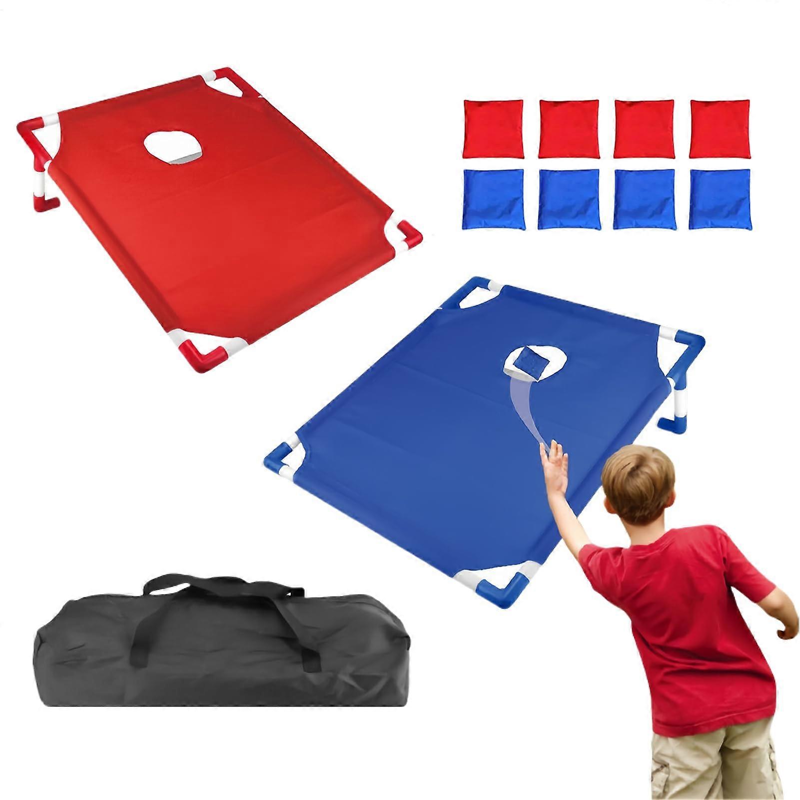 Cornhole Game Set - 22.8 x 20 Inch Foldable Portable Toss Boards for Outdoor Indoor Use, Ideal for Garden, Patio, and Family Picnics