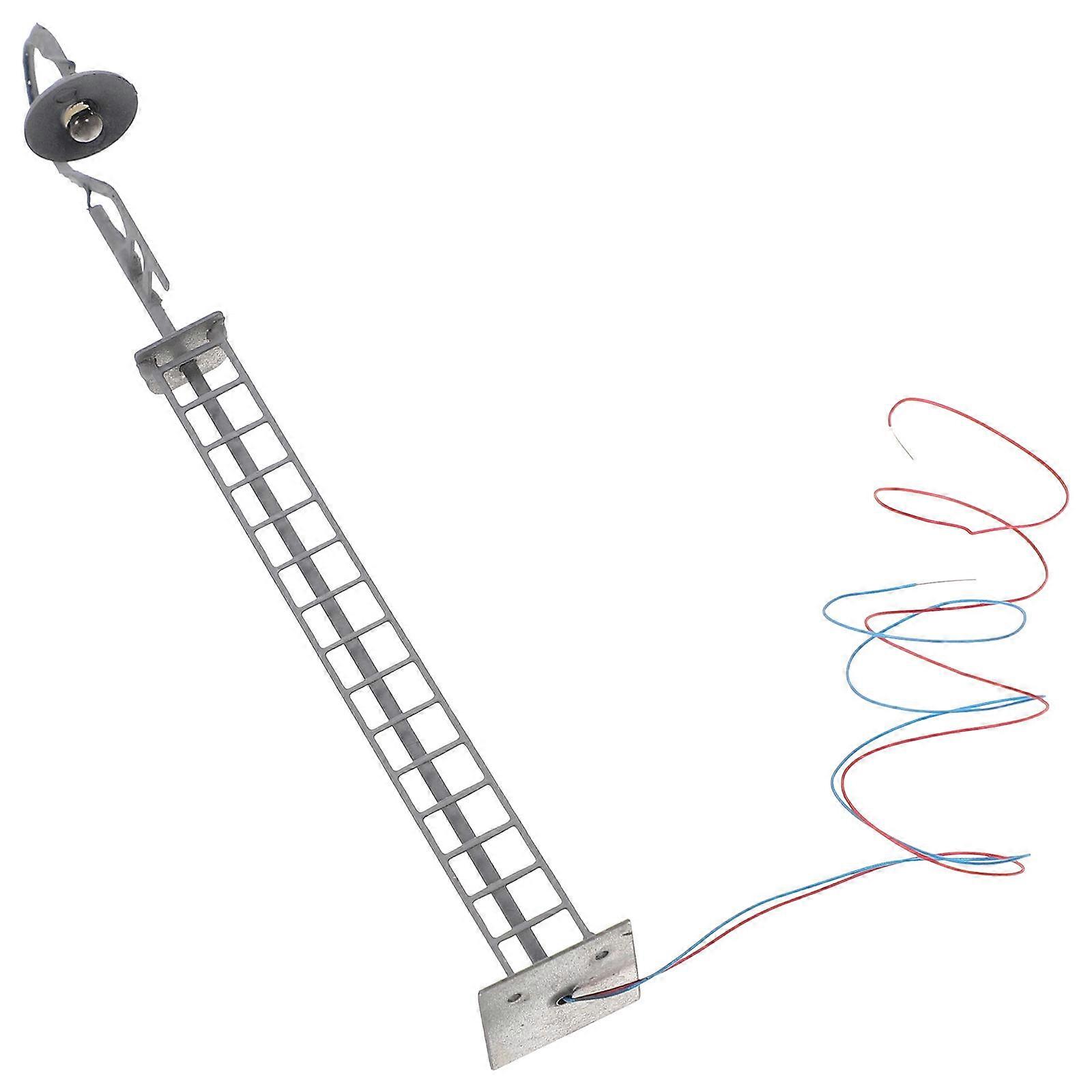 Railroad Light Model for Sand Table Decor Grey Metal and ABS Compact Size Easy to Install