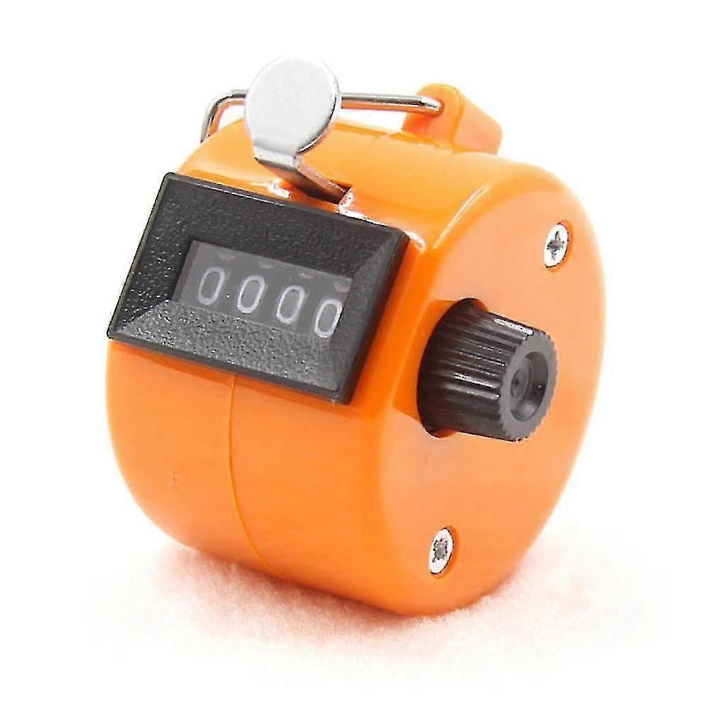 Orange Manual Mechanical Clicking H Counter - Durable Tally Counter for Accurate Counts in Various Applications