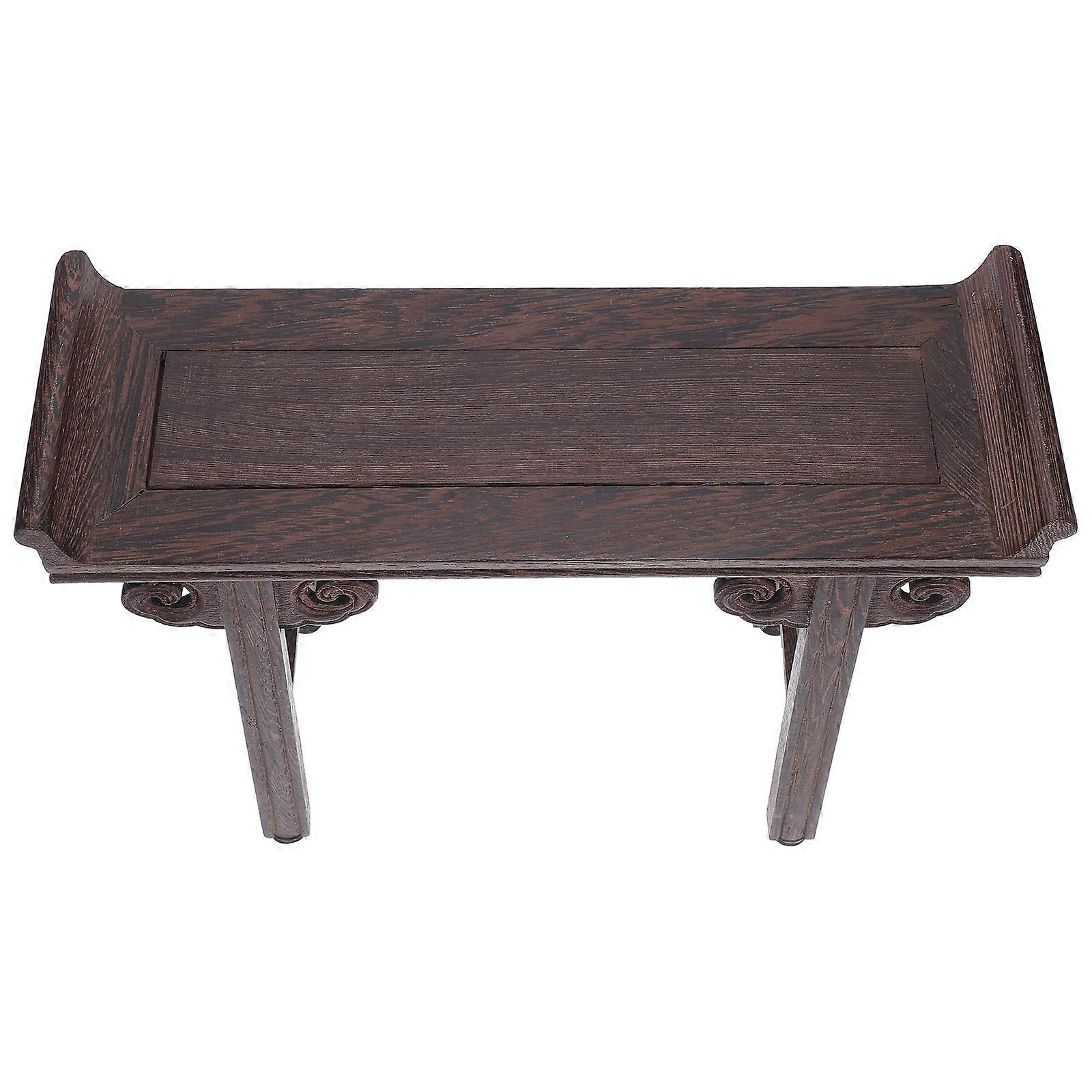 Bonsai Pedestal Display Stand Oriental Furniture Wooden Base Teapot Base Bonsai Vase Display Stand