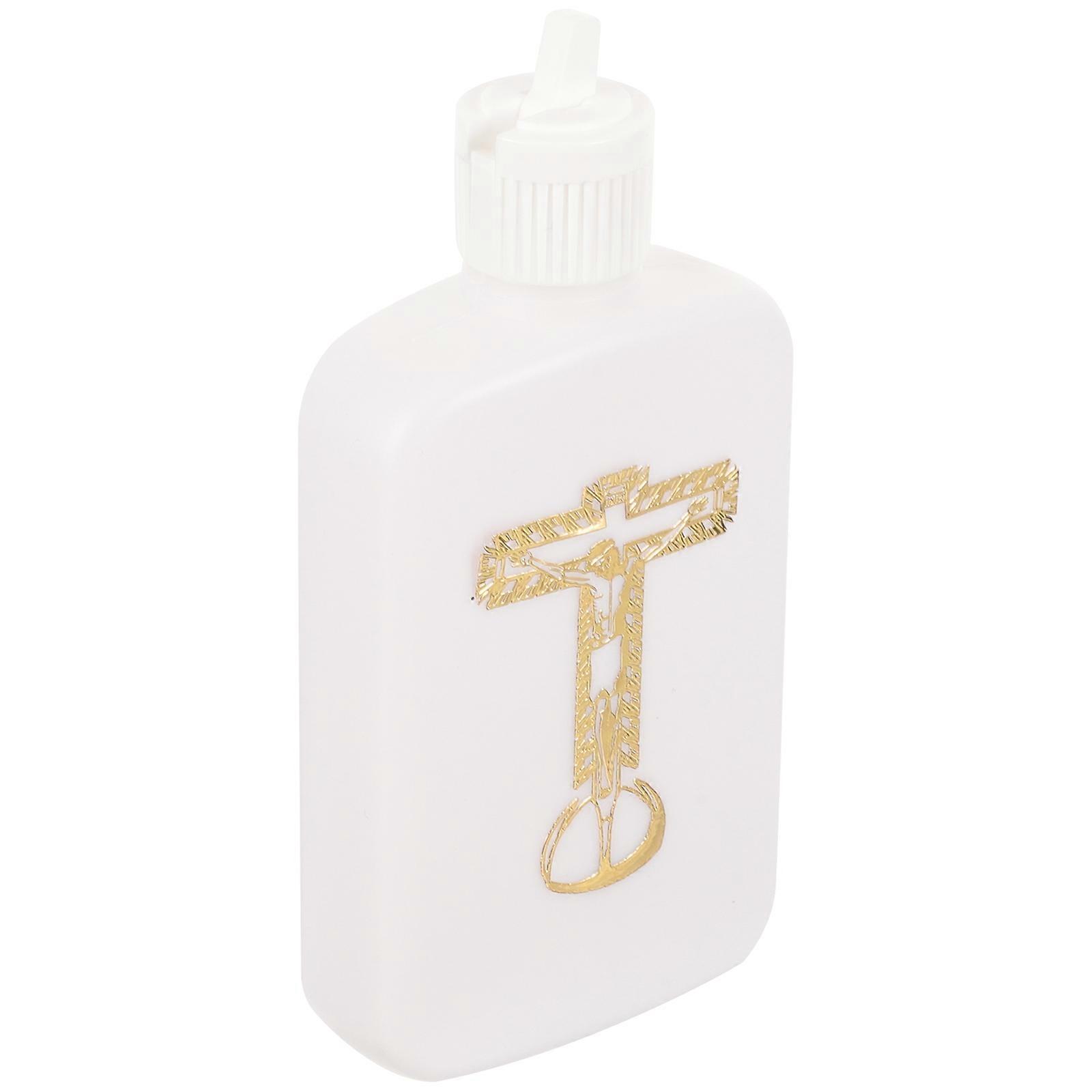 Refillable Holy Water Bottle Catholic Blessing Container Portable Christian Flask Elegant Design for Travel Church Events