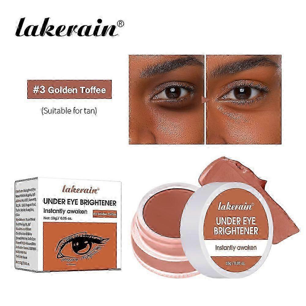 Under Eye Corrector Brightener Concealer für Frauen dunkle Augenringe, Under Eye Cream Pot Concealer Full Coverage Color Corrector Make-up, pflegendes Wasser