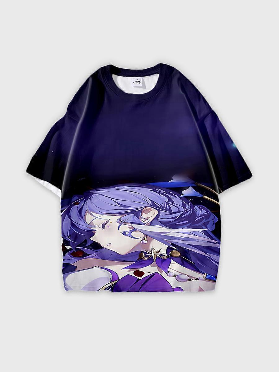 T-shirt col rond Role Pattern ample manches courtes D907