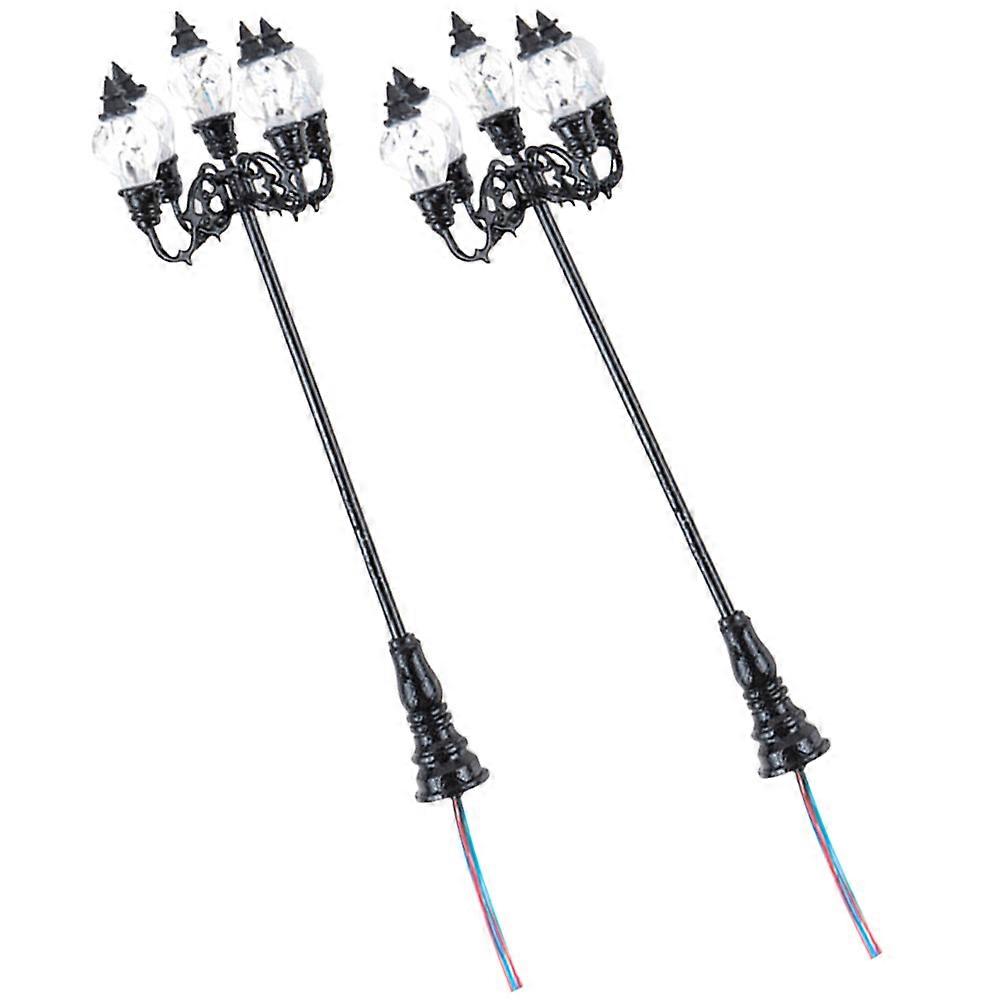 Miniature Street Lamp for Decoration with Durable ABS and Stainless Steel Material 1:87 Scale