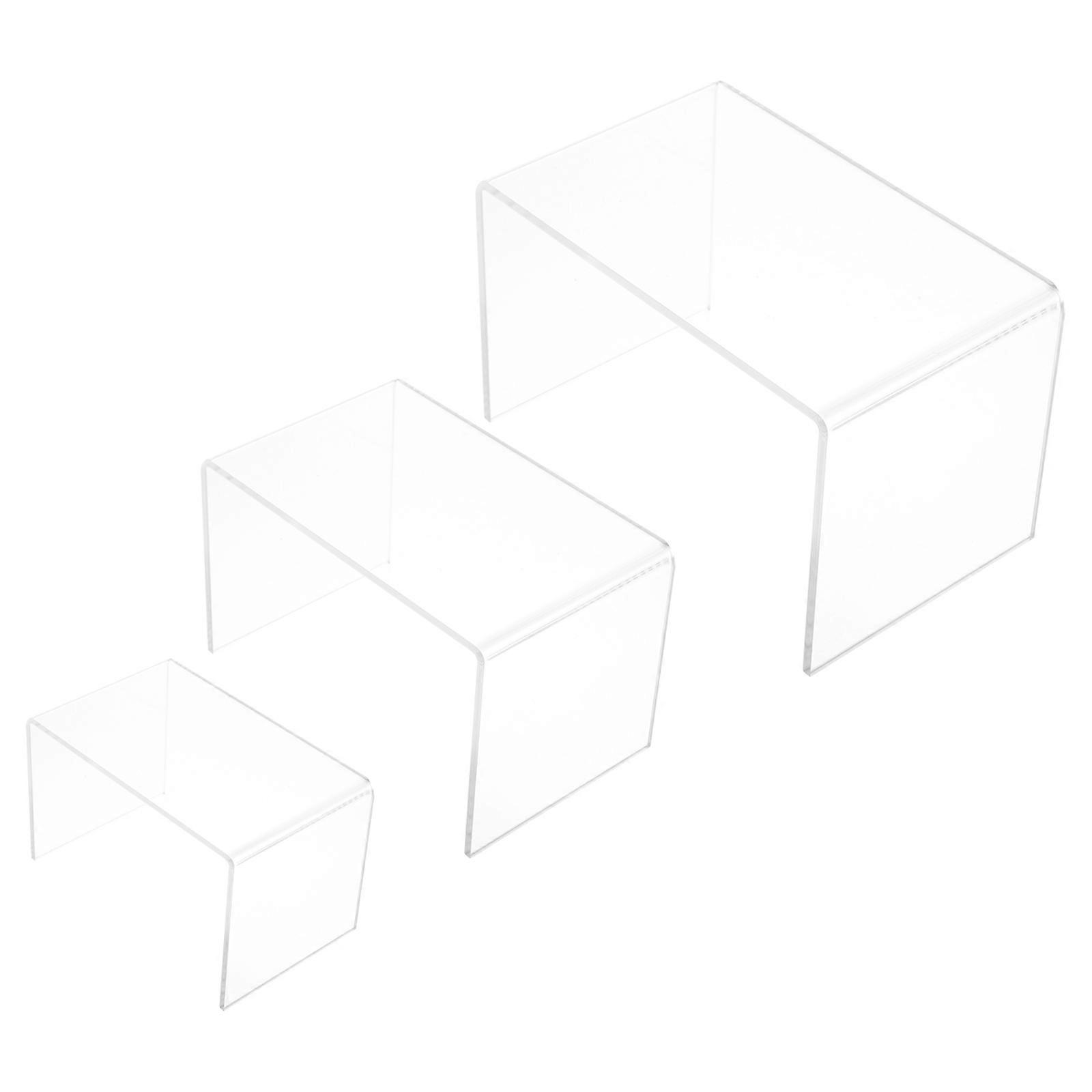 Displaying Rack 3Pcs Creative Transparent Design Household Storage Racks U Shape For Living Room Kitchen