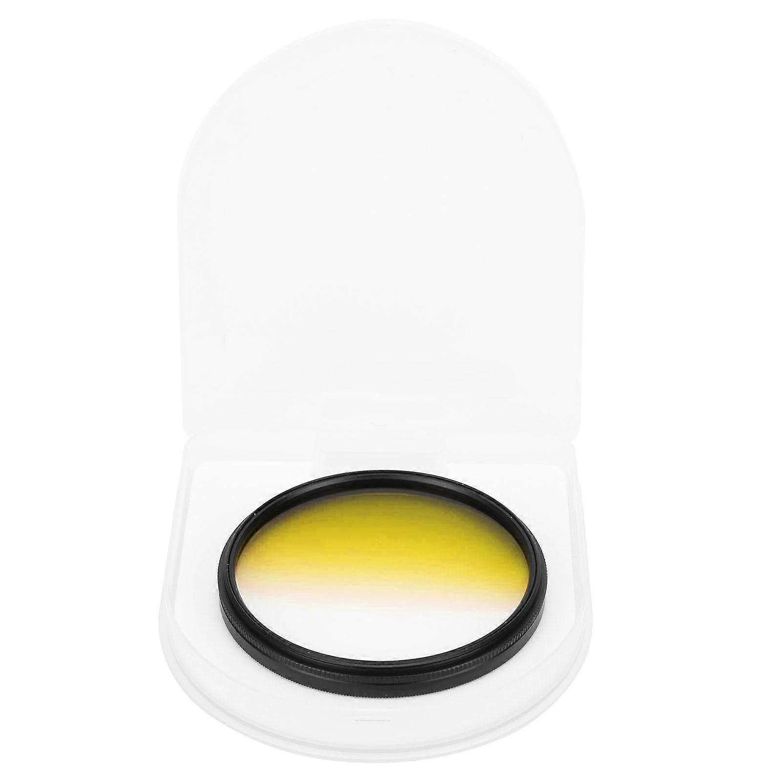 JuneStar 67mm SLR Lens Gradient Filter for Canon/Nikon/Sony/Olympus/Fuji Camera LensesGradient Yellow