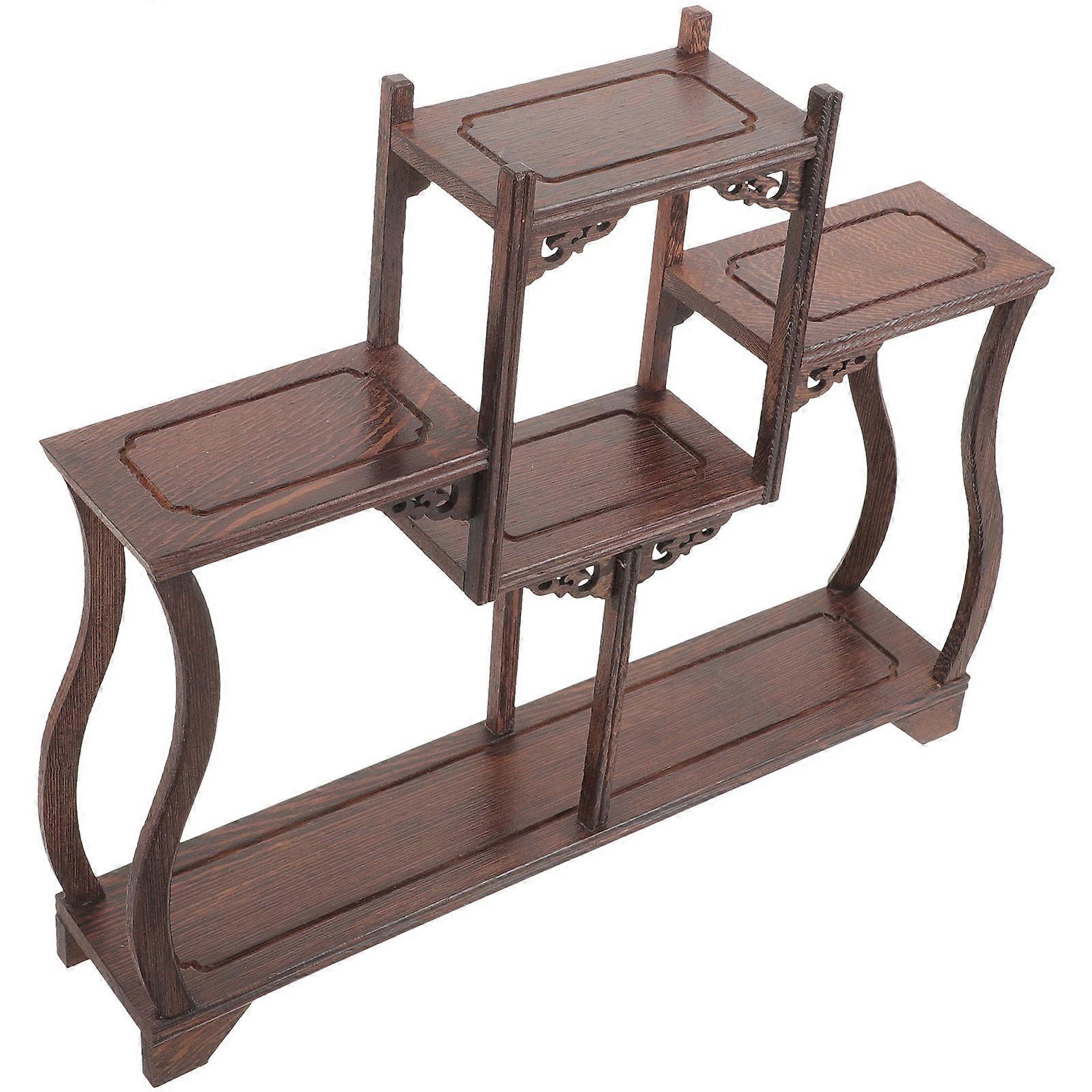 Risers Display Stands Vase Display Stand Figurine Home Decor 35.60X30.00X7.00cm Retro Design 1Pcs