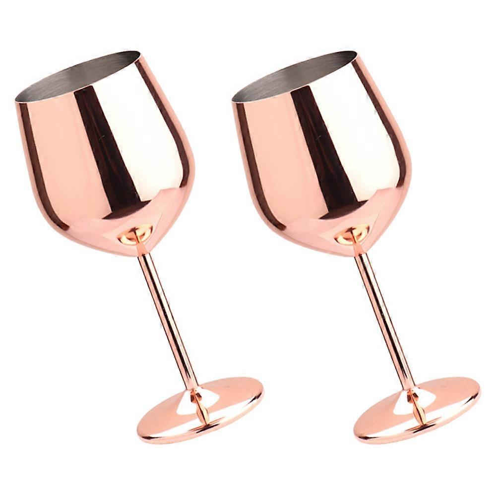 Metal Drinking Glasses Reusable Smooth Rounded Shape Easy To Clean For BBQ Home Outdoor Drinkware 2Pcs