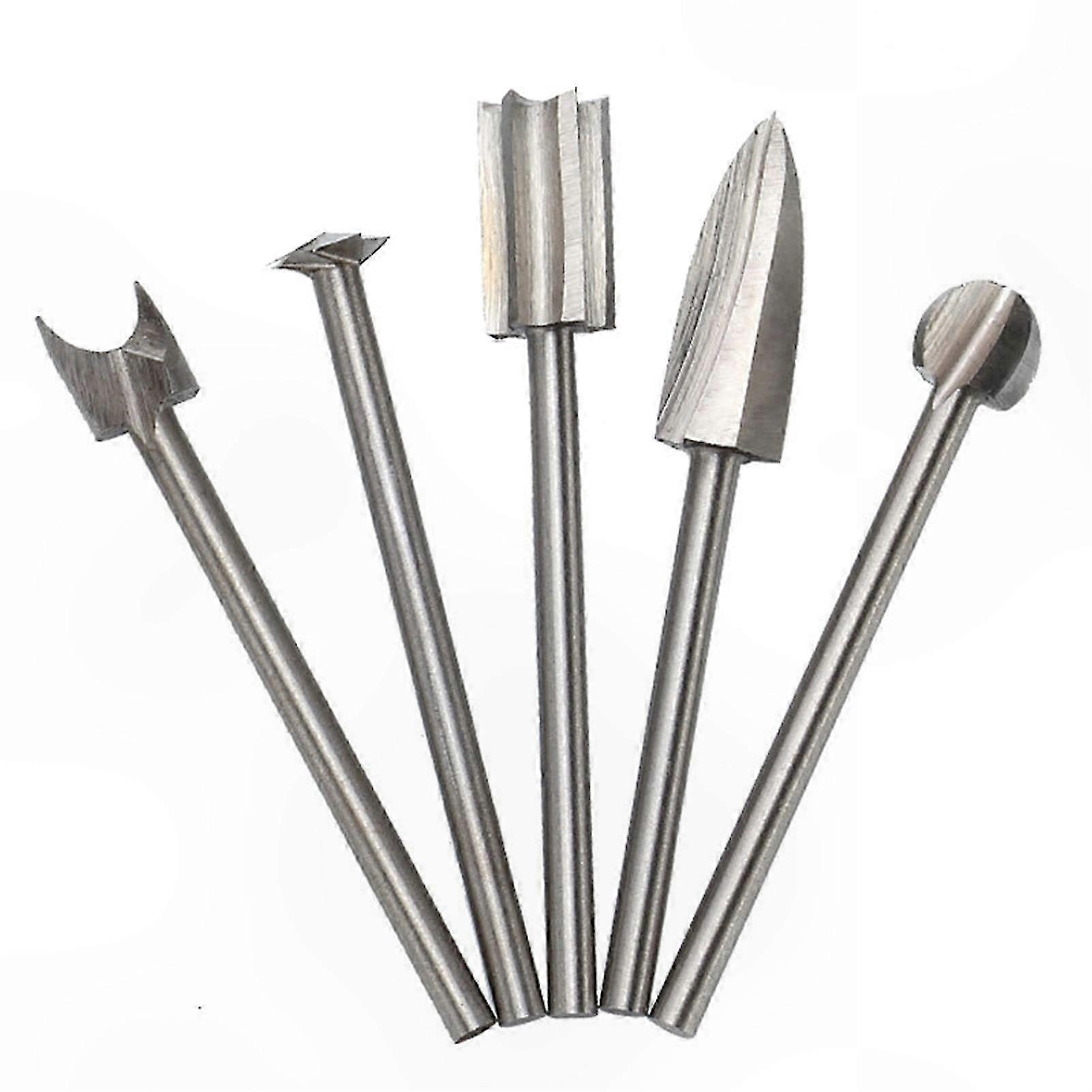 5-Piece Wood Carving Tool Set for Engraving and Milling Projects