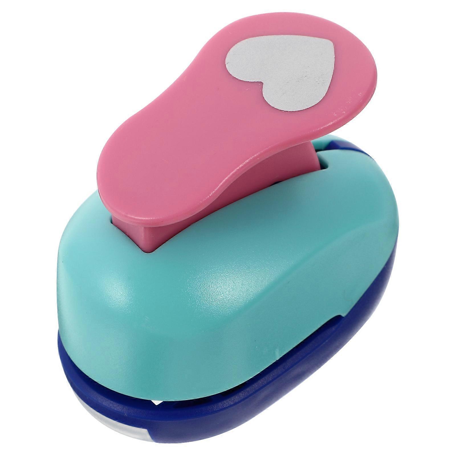 Multi Color Craft Hole Punch for DIY Projects Home Use Alloy Material Paper Puncher Size 3.5 x 3.0 x 1.5 Inches