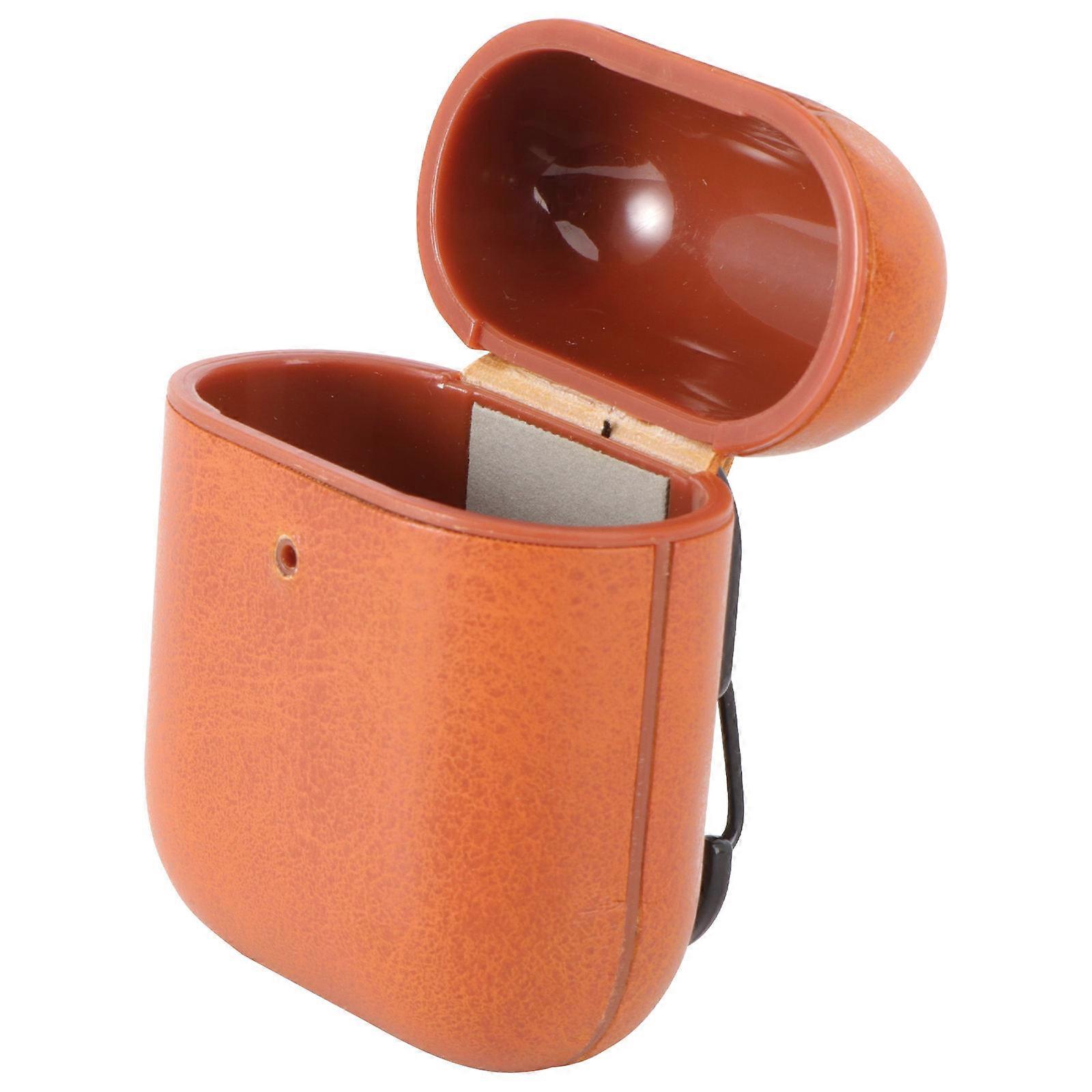 Ear Buds Case Holders Protective Case For Earphones Pu Wireless Earphone Case 360 Degree Protection 1Set