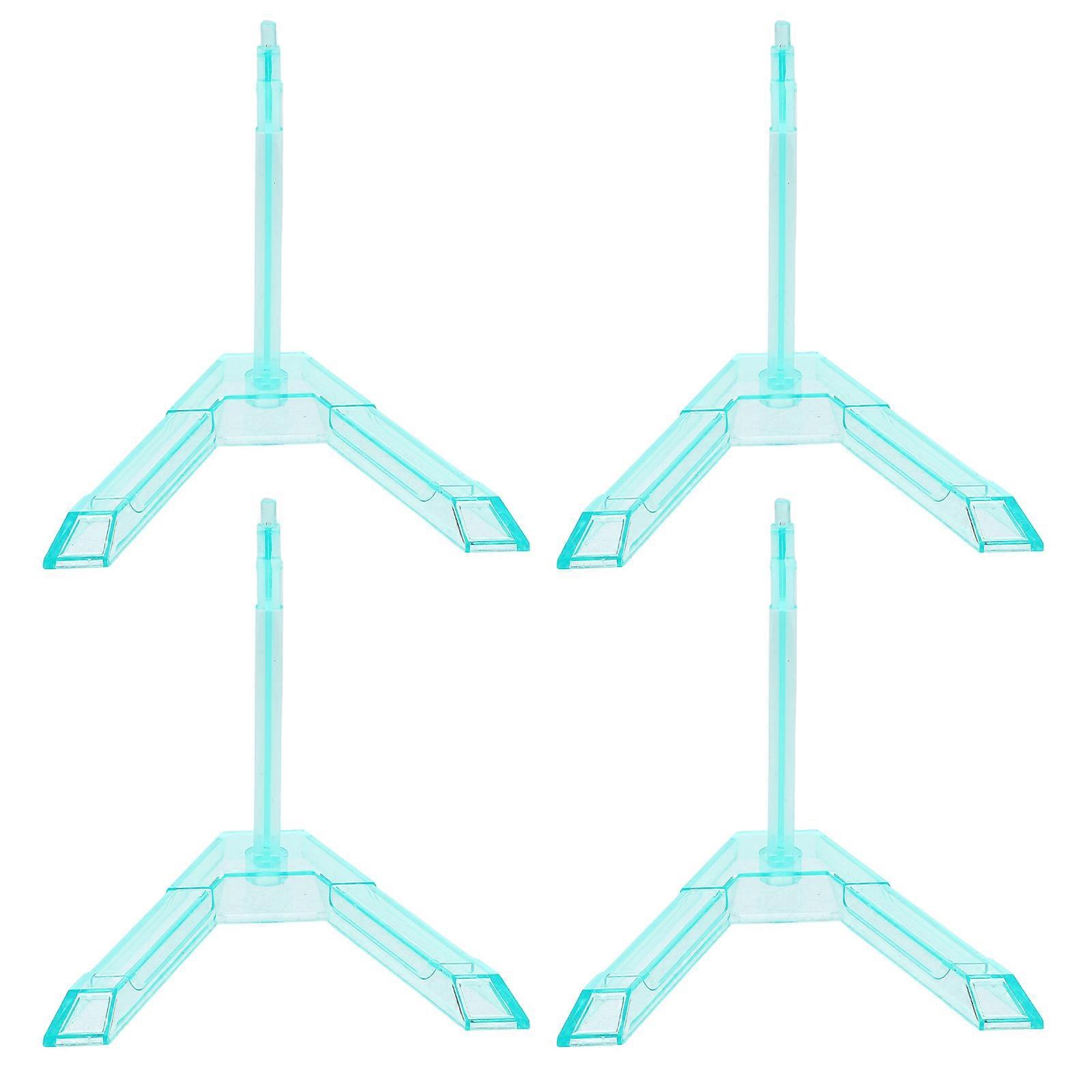 4pcs Action Figure Display Base Doll Model Support Stand Plastic Holder Compatible for Gundam