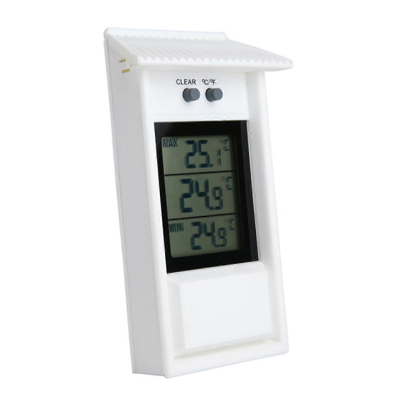 Thermometer Outdoor Fridge Temperature Monitor White Landscape Ambient Temperature Meter