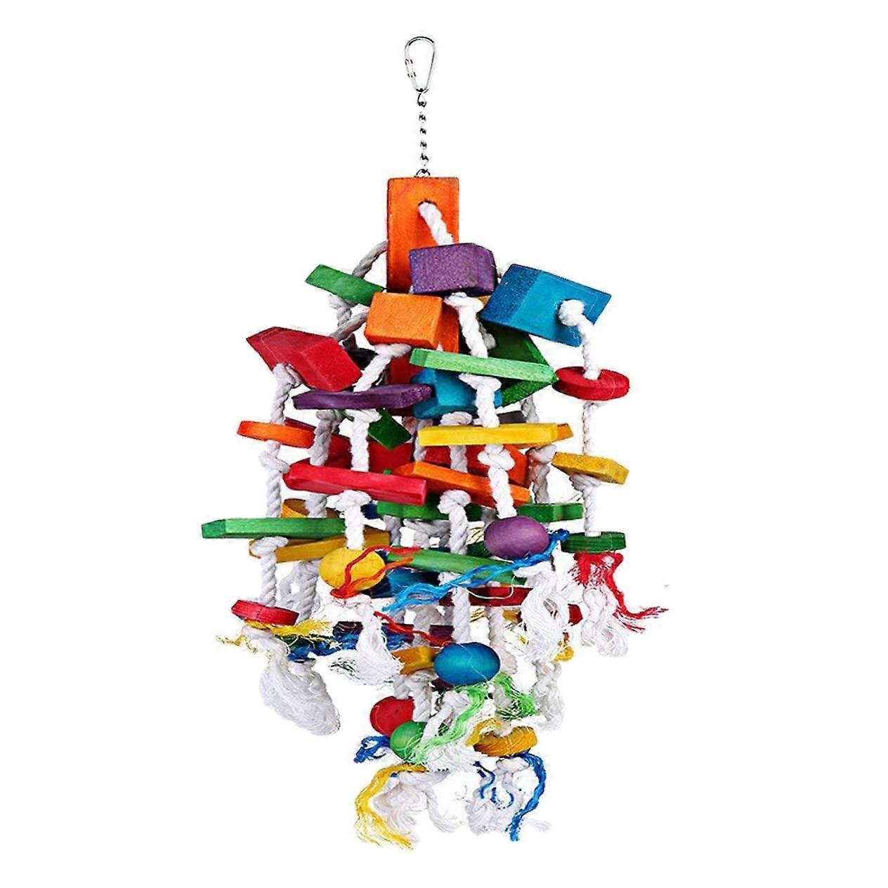 Bird Bite Toy Parrot Rope Toy Bamboo Bird Accessory For Parakeet And Parrot Small To Medium Birds