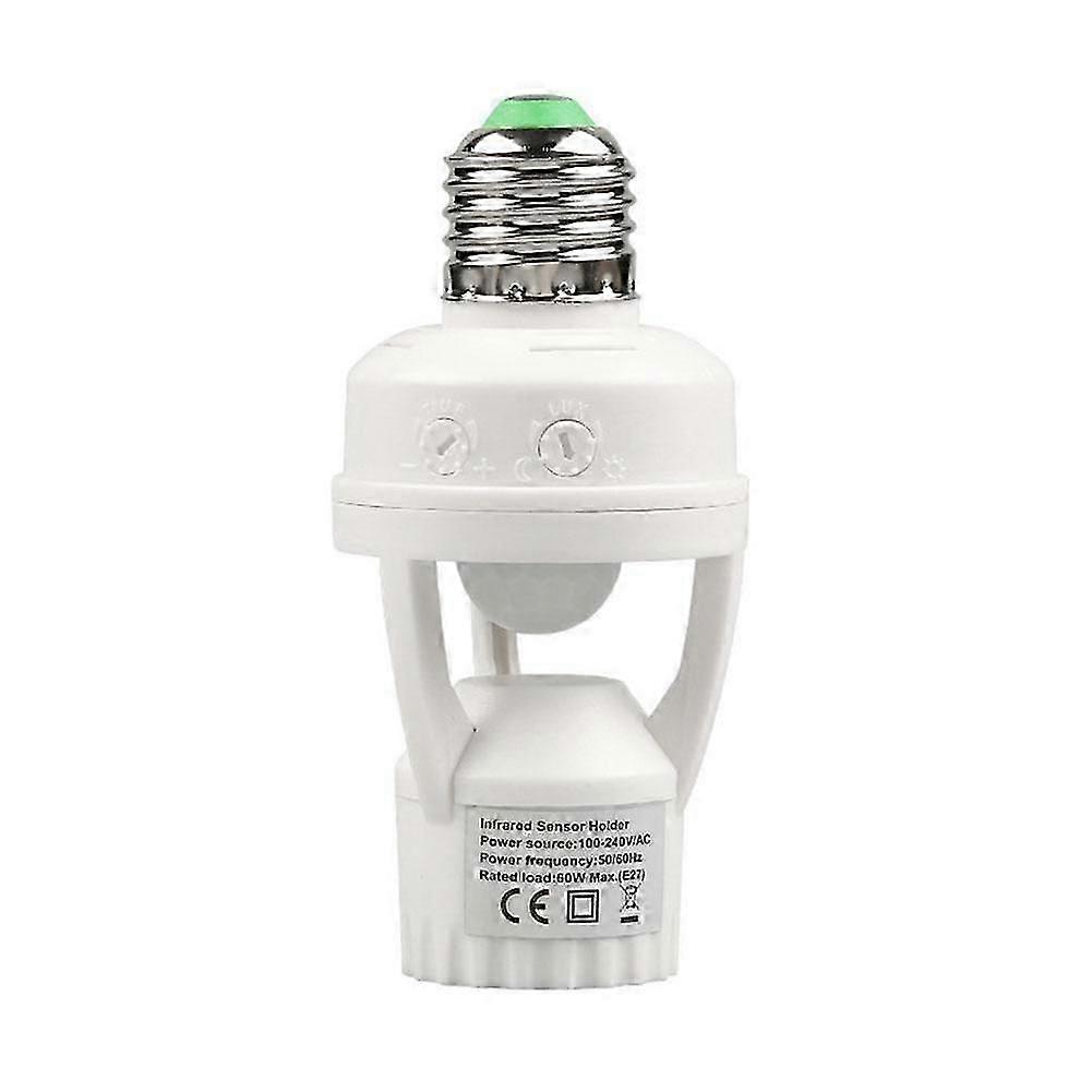 E27 Socket Converter With PIR Motion Sensor LED Lamp F1 Intelligent Base