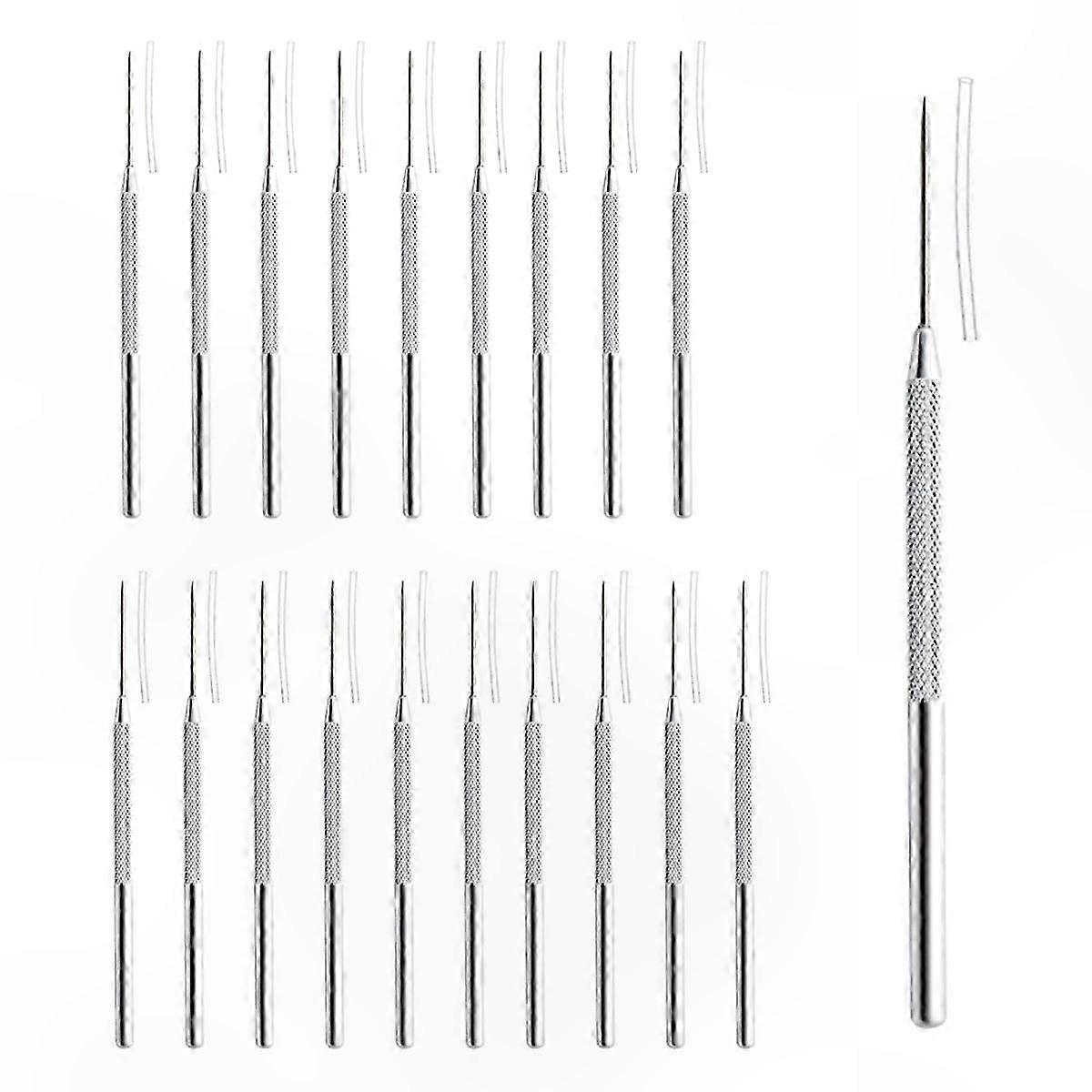 20-Pack Ceramic and Stainless Steel Needle Tools for Clay Crafting