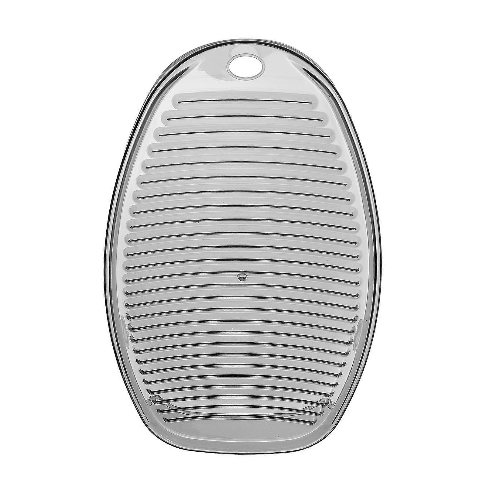 Laundry Supply Non-Skid Washboard Mini Household Users Grey Plastic 37x23cm Water Repellent 1Pack