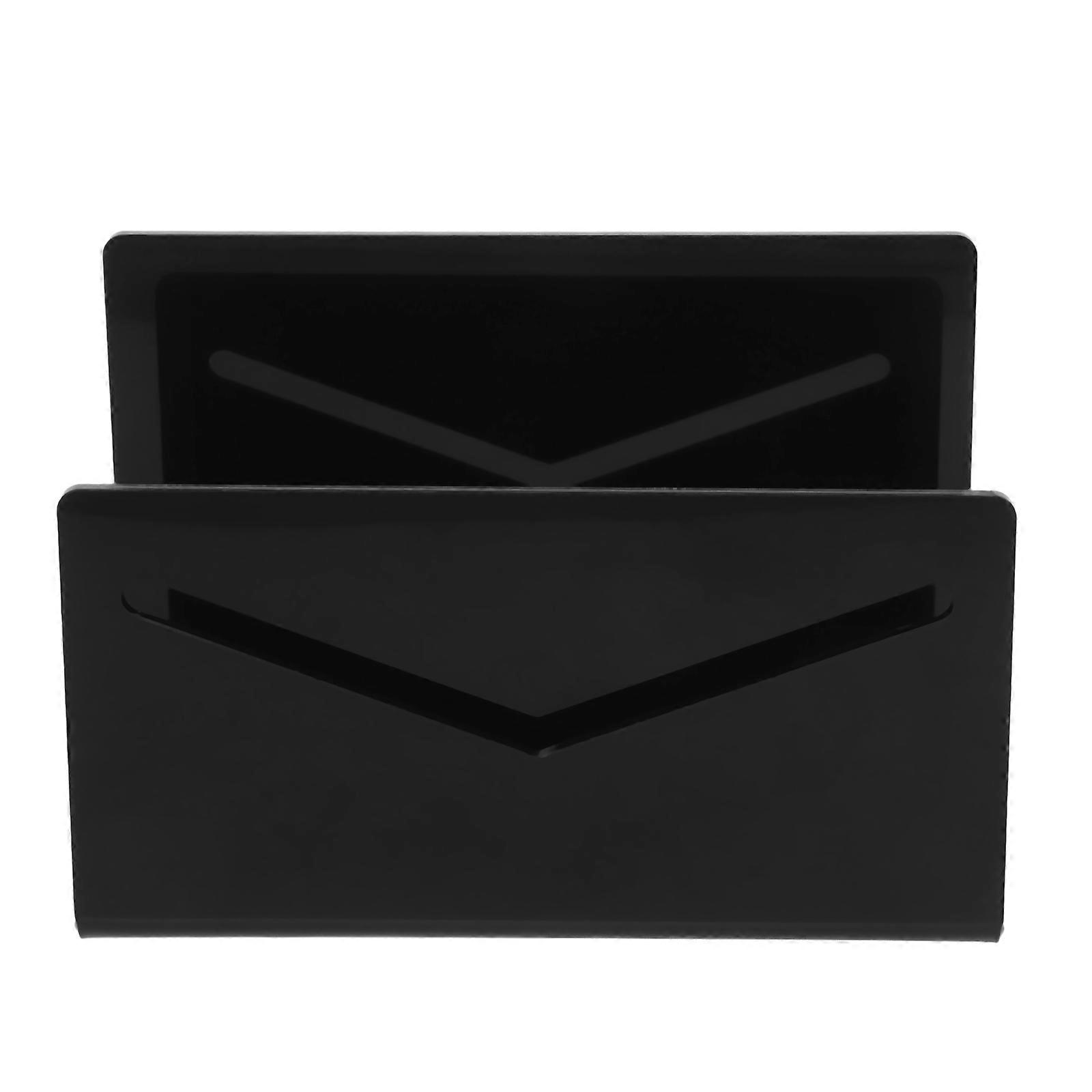 Office Acrylic Desk Letter Holder For Document Storage 15.30X10.00X6.50CM Multi Function Design 1Set