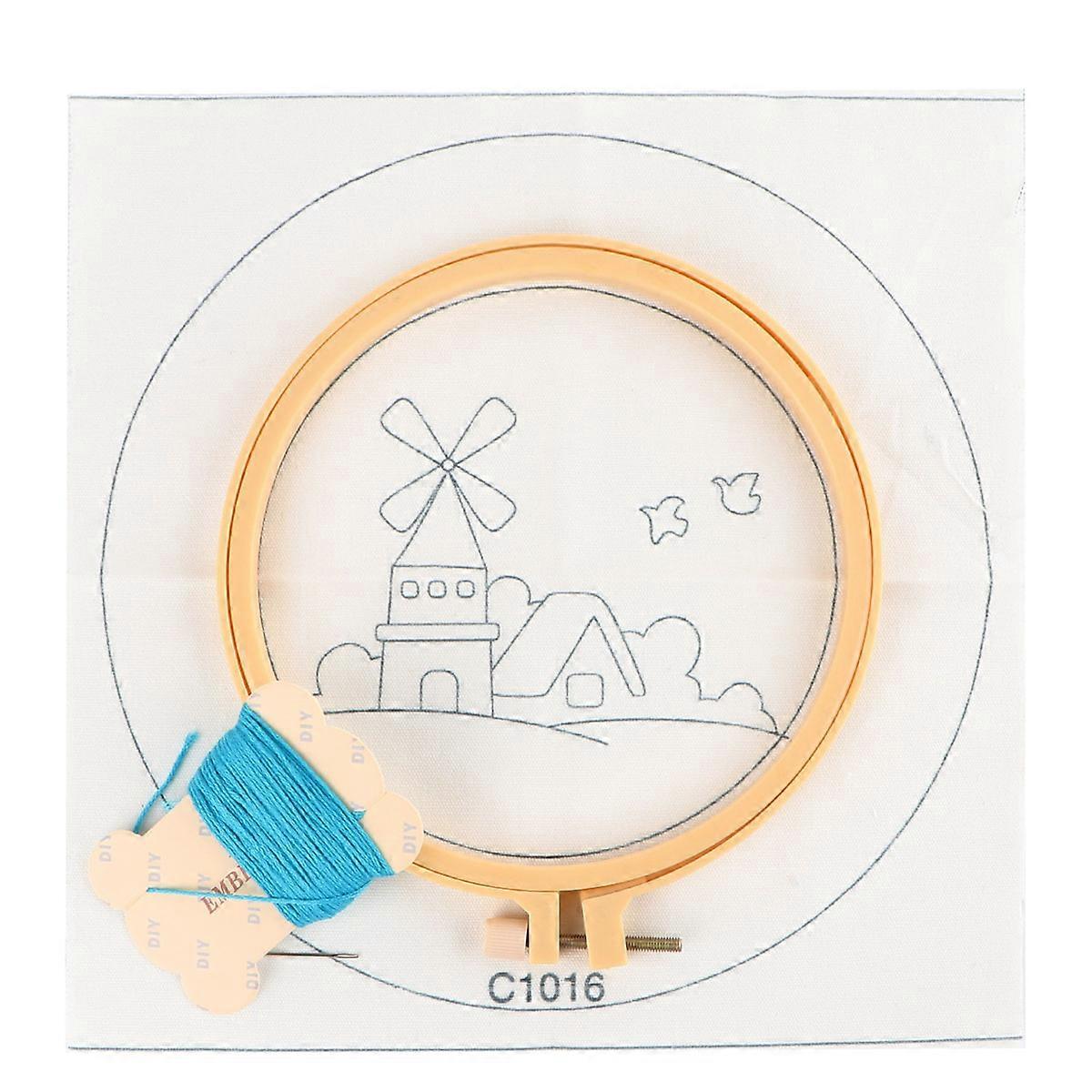 DIY Punch Embroidery Set Accessories For Home Gift Making Includes Needles Wools And Threads 1 Set