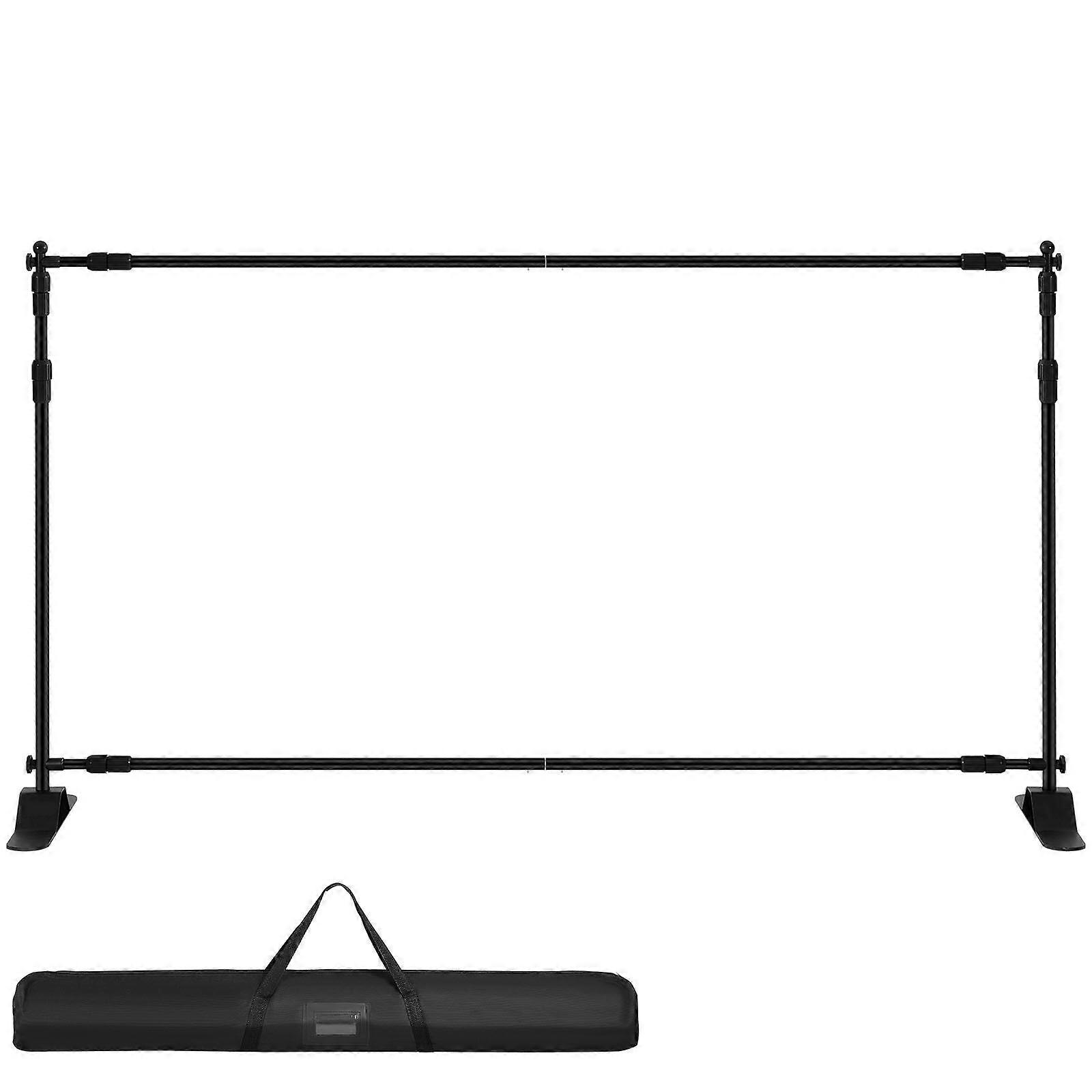 8' x 8' Banner Poster Display Stand Trade Show Adjustable Telescopic Backdrop